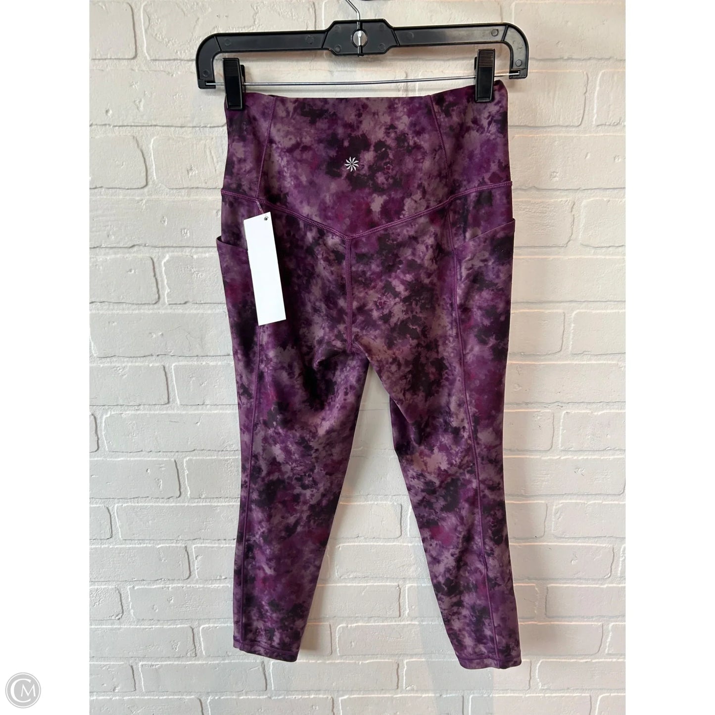 Athletic Leggings By Athleta In Purple, Size: 4