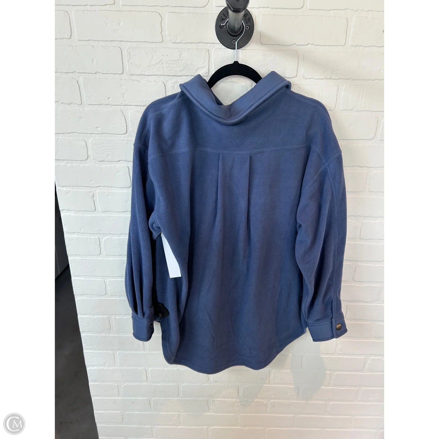 Jacket Shirt By Clothes Mentor In Blue, Size: S