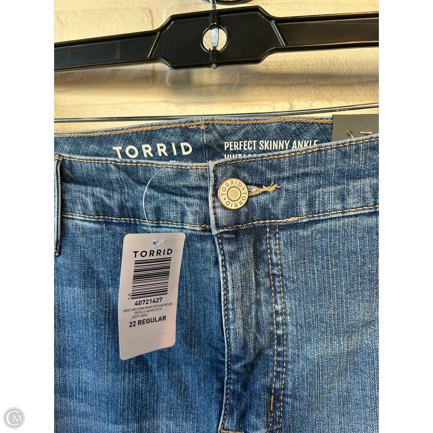 Jeans Skinny By Torrid In Blue Denim, Size: 22