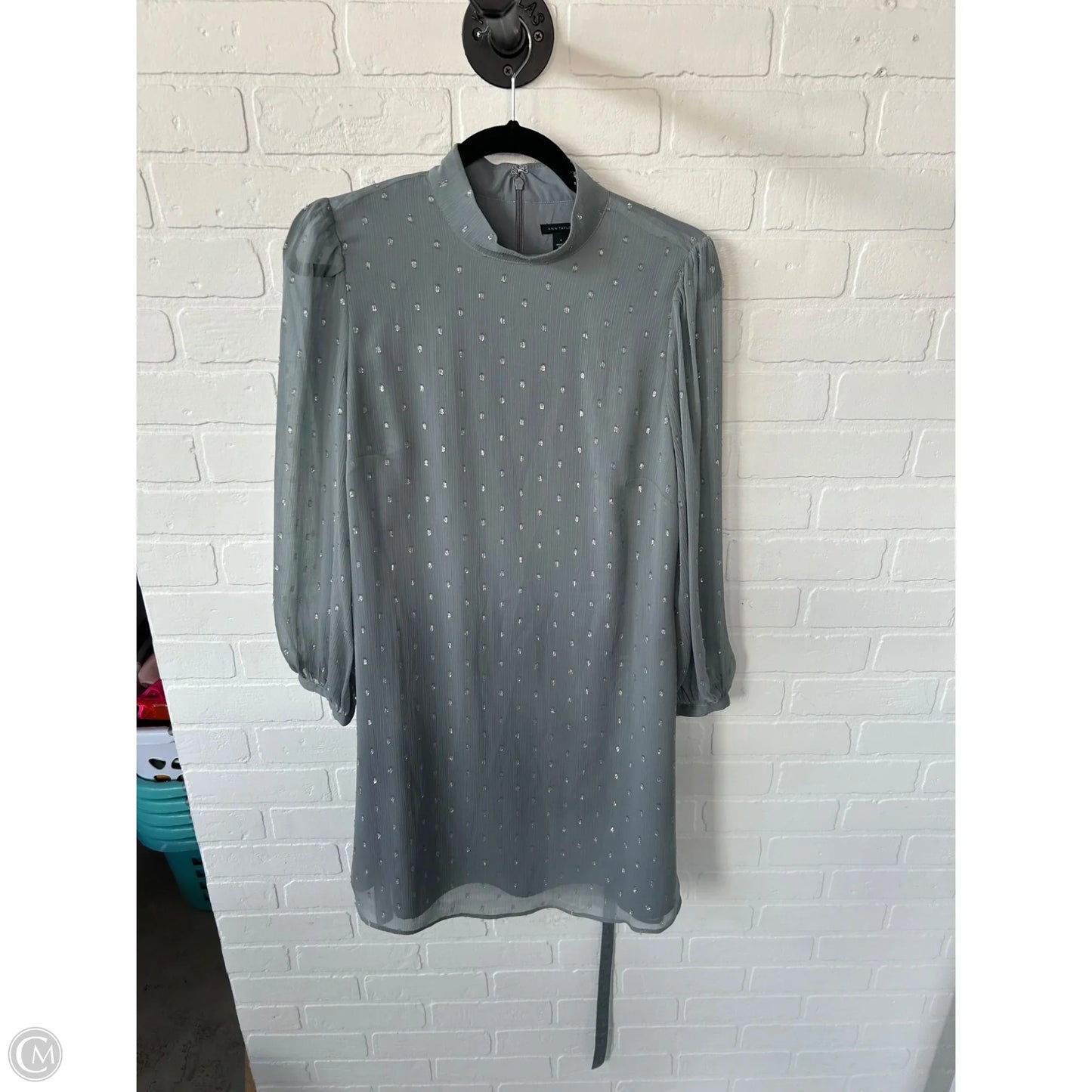 Dress Party Short By Ann Taylor In Grey, Size: S