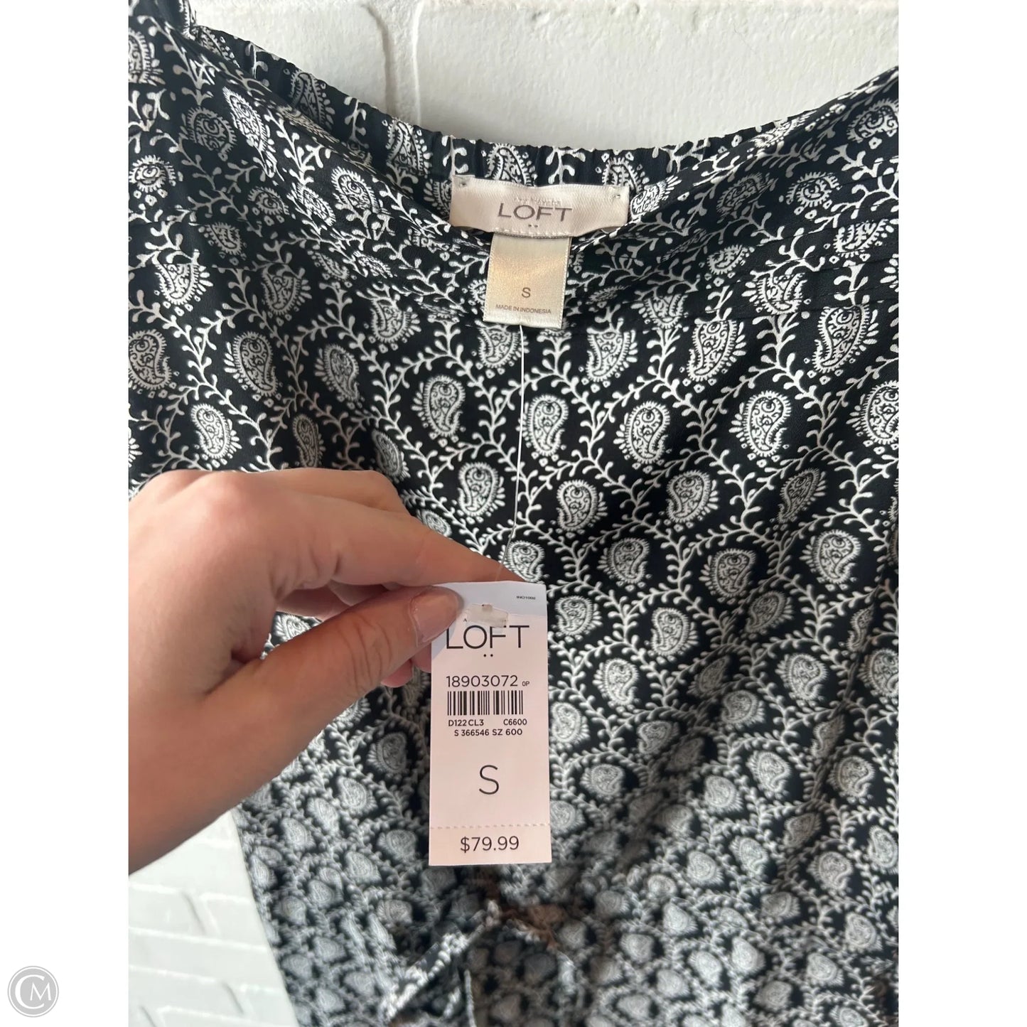 Jumpsuit By Loft In Black & White, Size: S