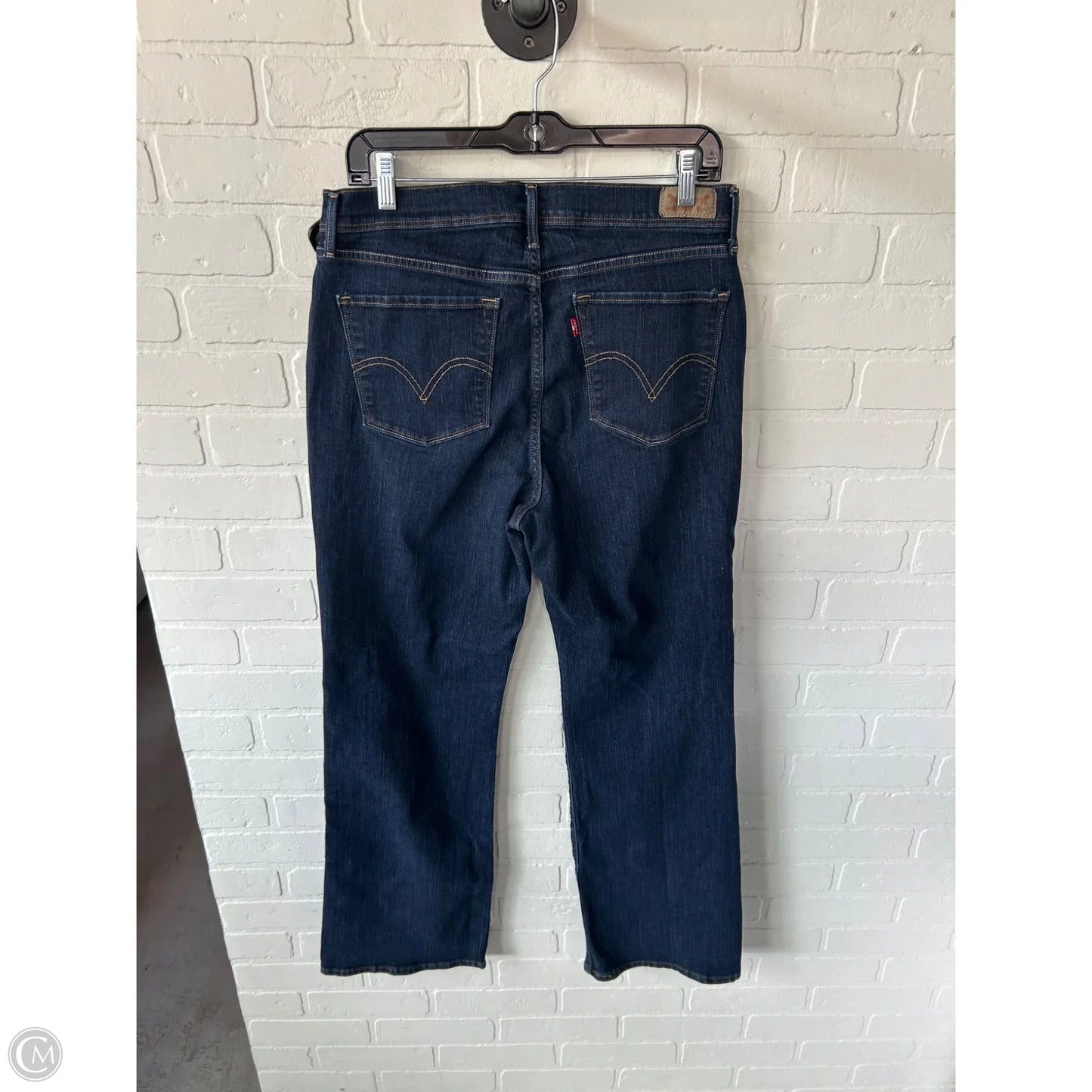 Jeans Boot Cut By Levis In Blue Denim, Size: 14