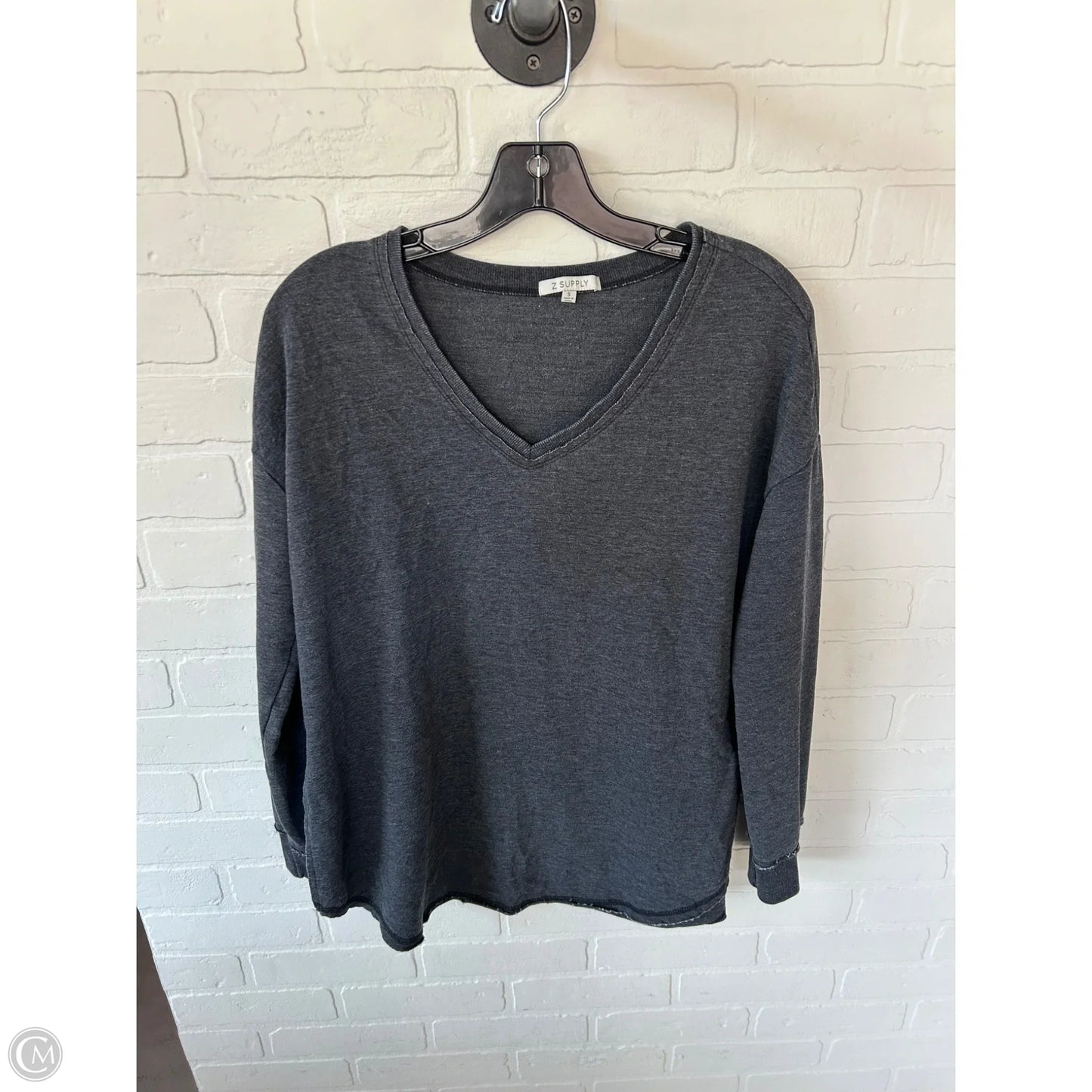 Sweatshirt Crewneck By Z Supply In Grey, Size: S