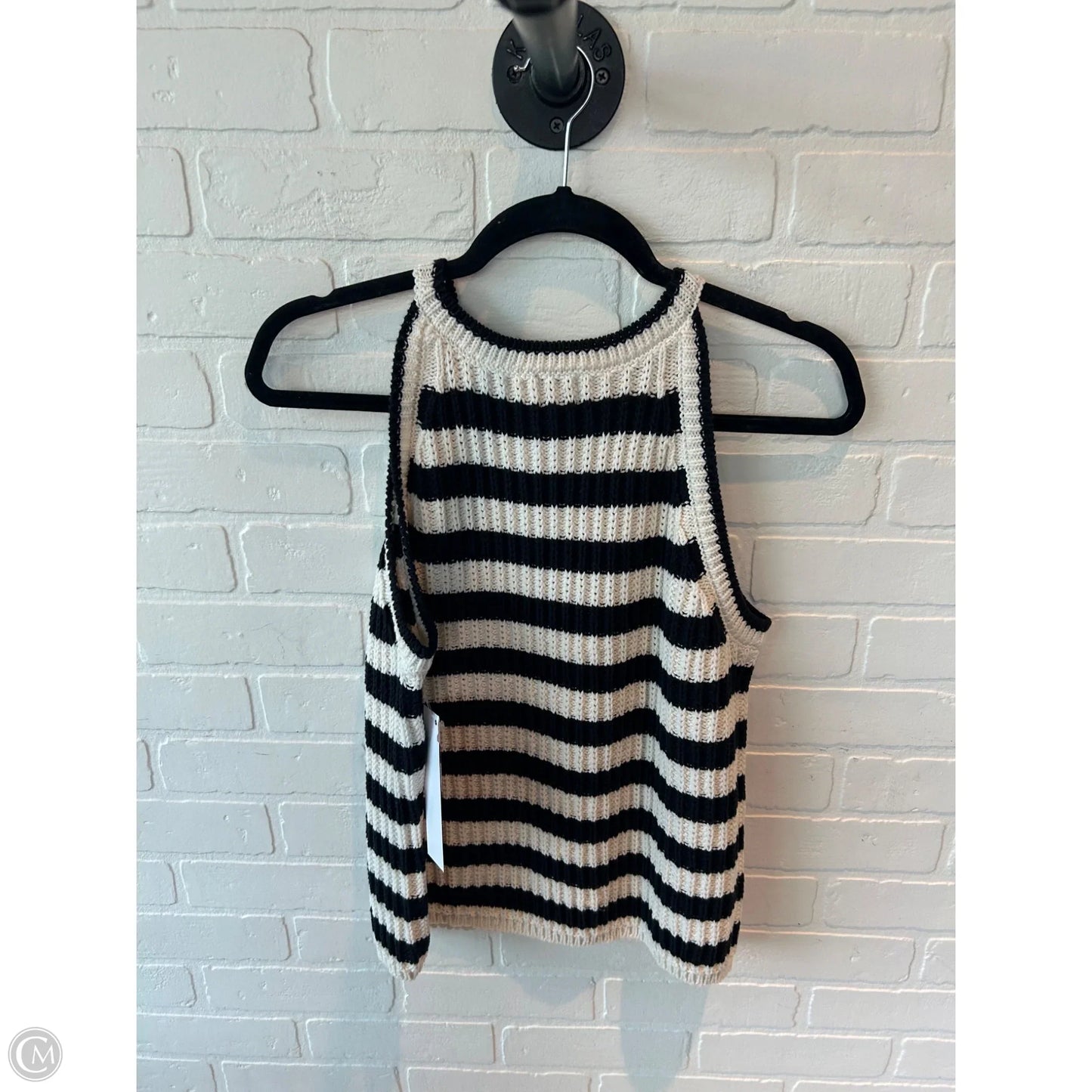 Vest Sweater By A New Day In Black & Cream, Size: L