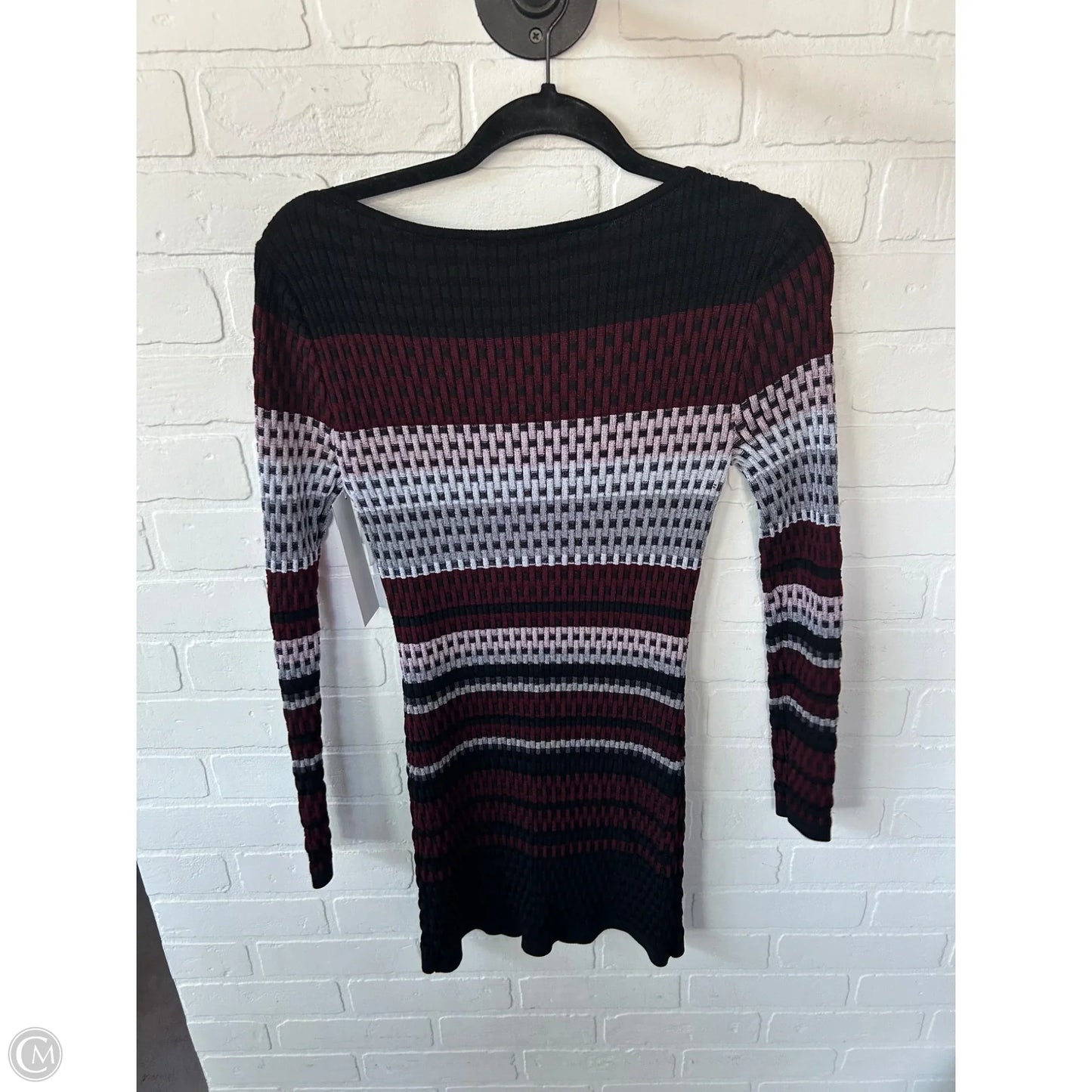 Tunic Long Sleeve By White House Black Market In Black & Red, Size: S