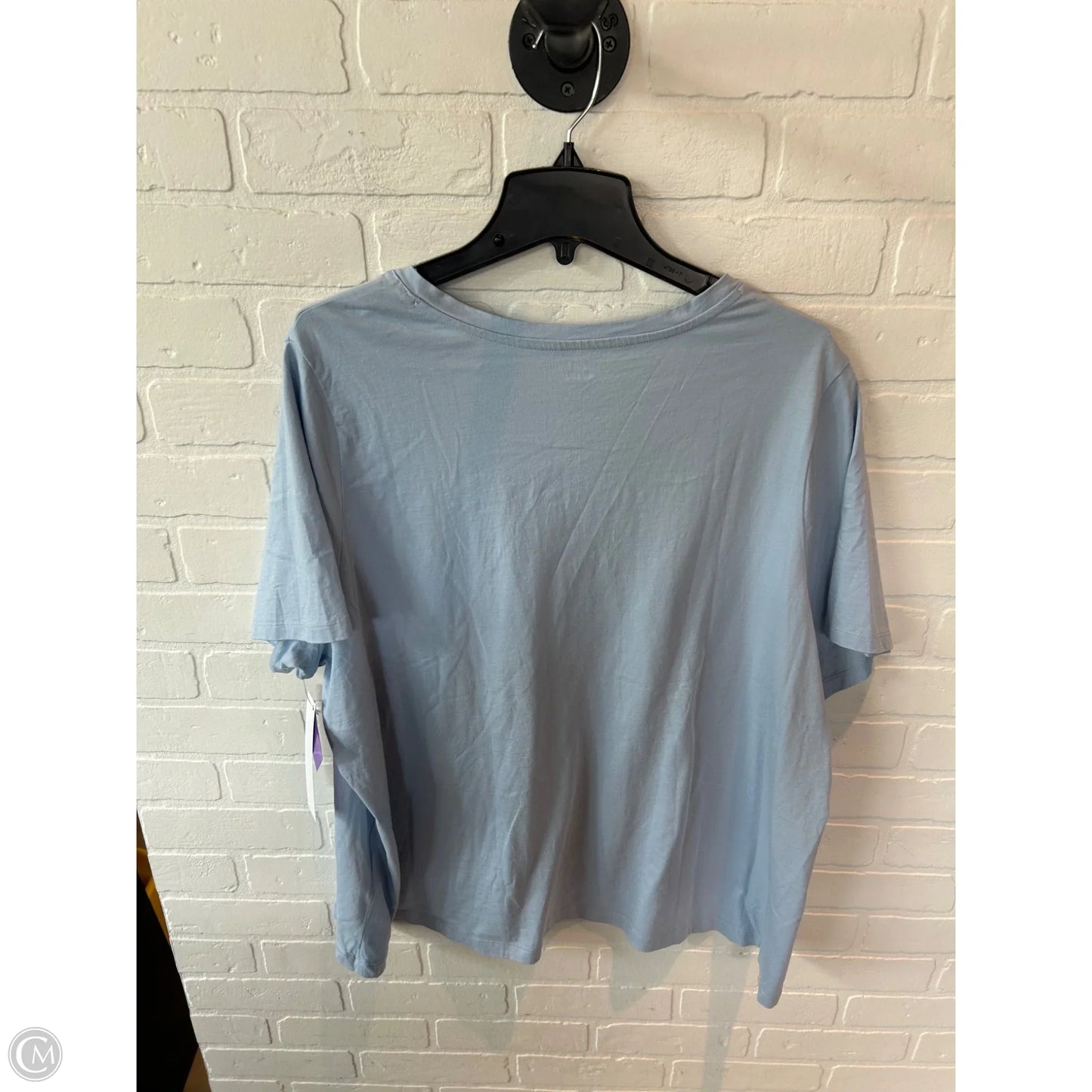 Top Short Sleeve Basic By Lands End In Blue, Size: 3x