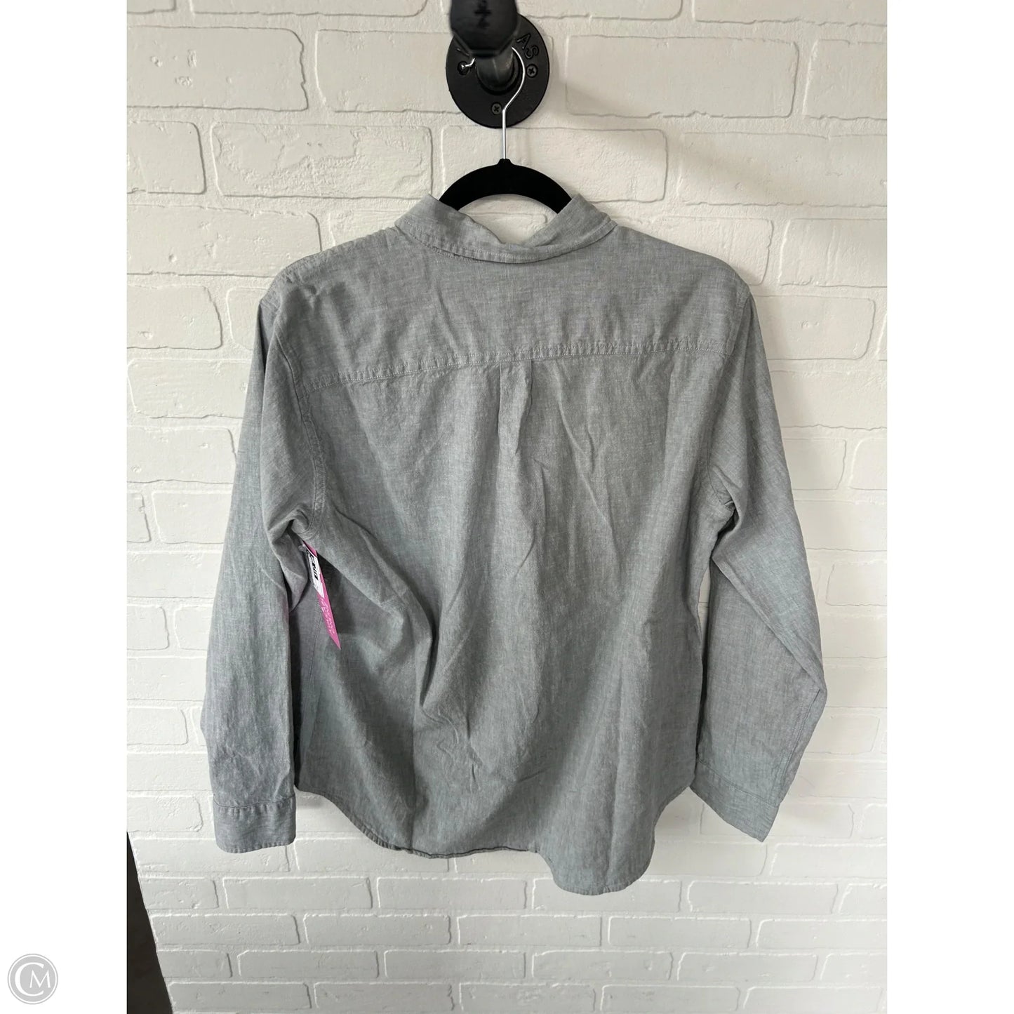 Top Long Sleeve By Eddie Bauer In Grey, Size: L