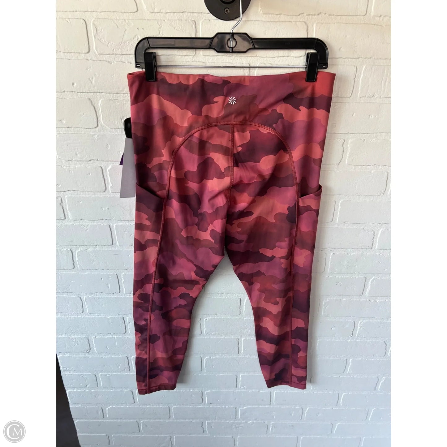 Athletic Leggings By Athleta In Orange & Purple, Size: 12