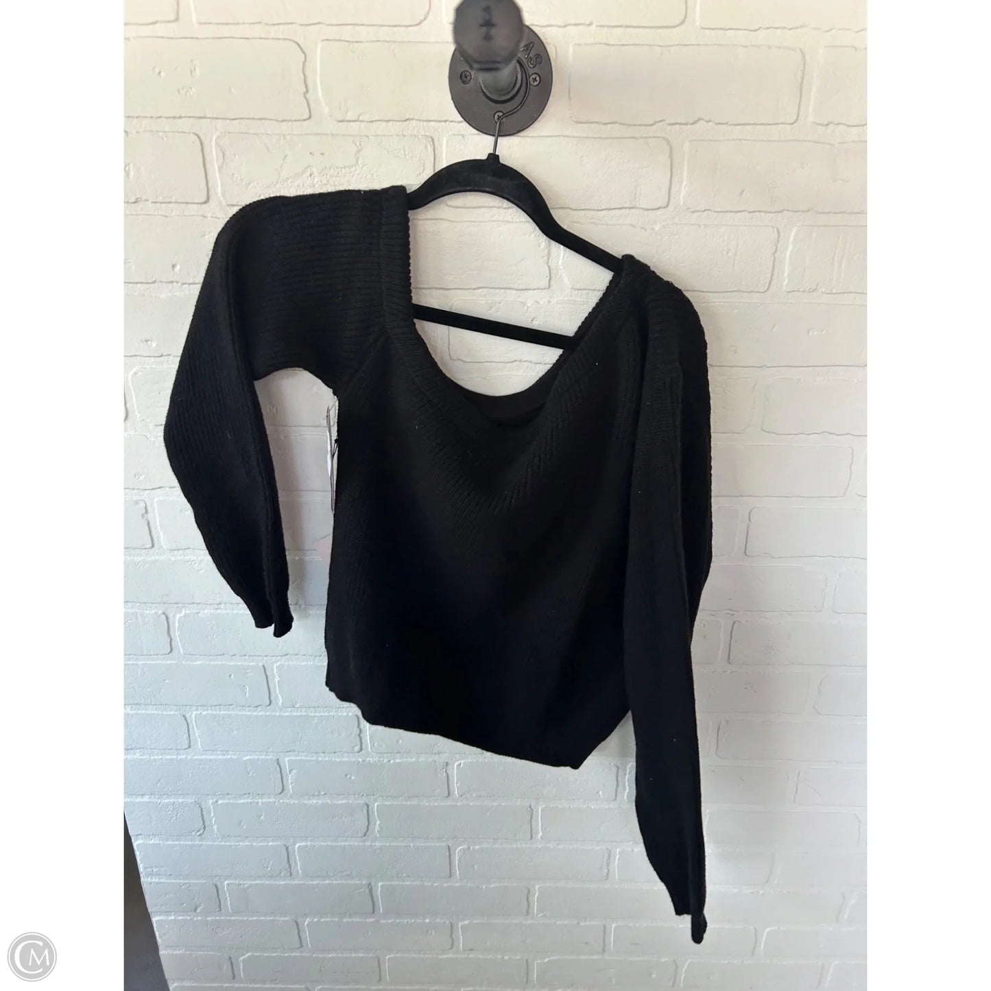 Sweater By Clothes Mentor In Black, Size: L