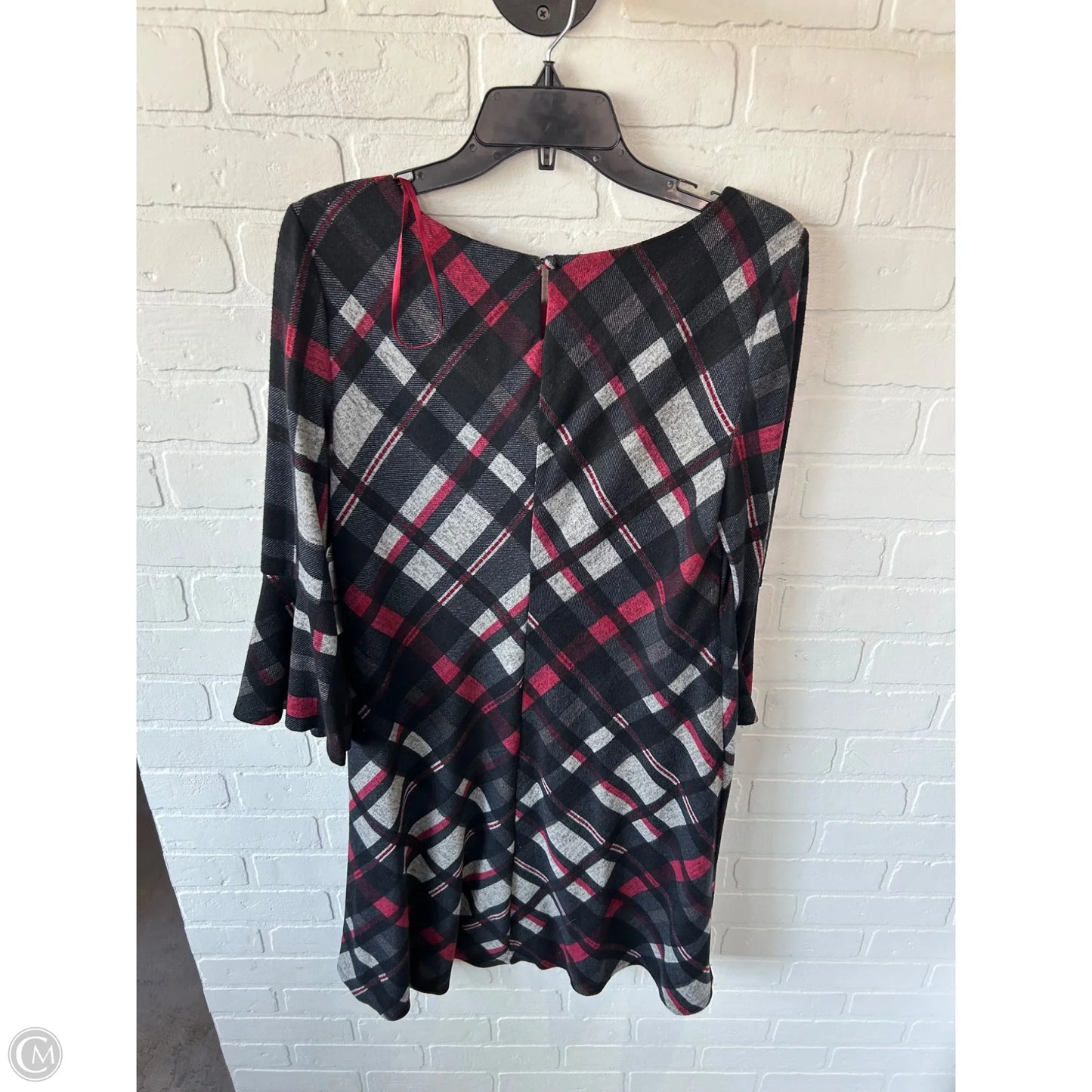 Dress Work By Jessica Howard In Grey & Red, Size: L