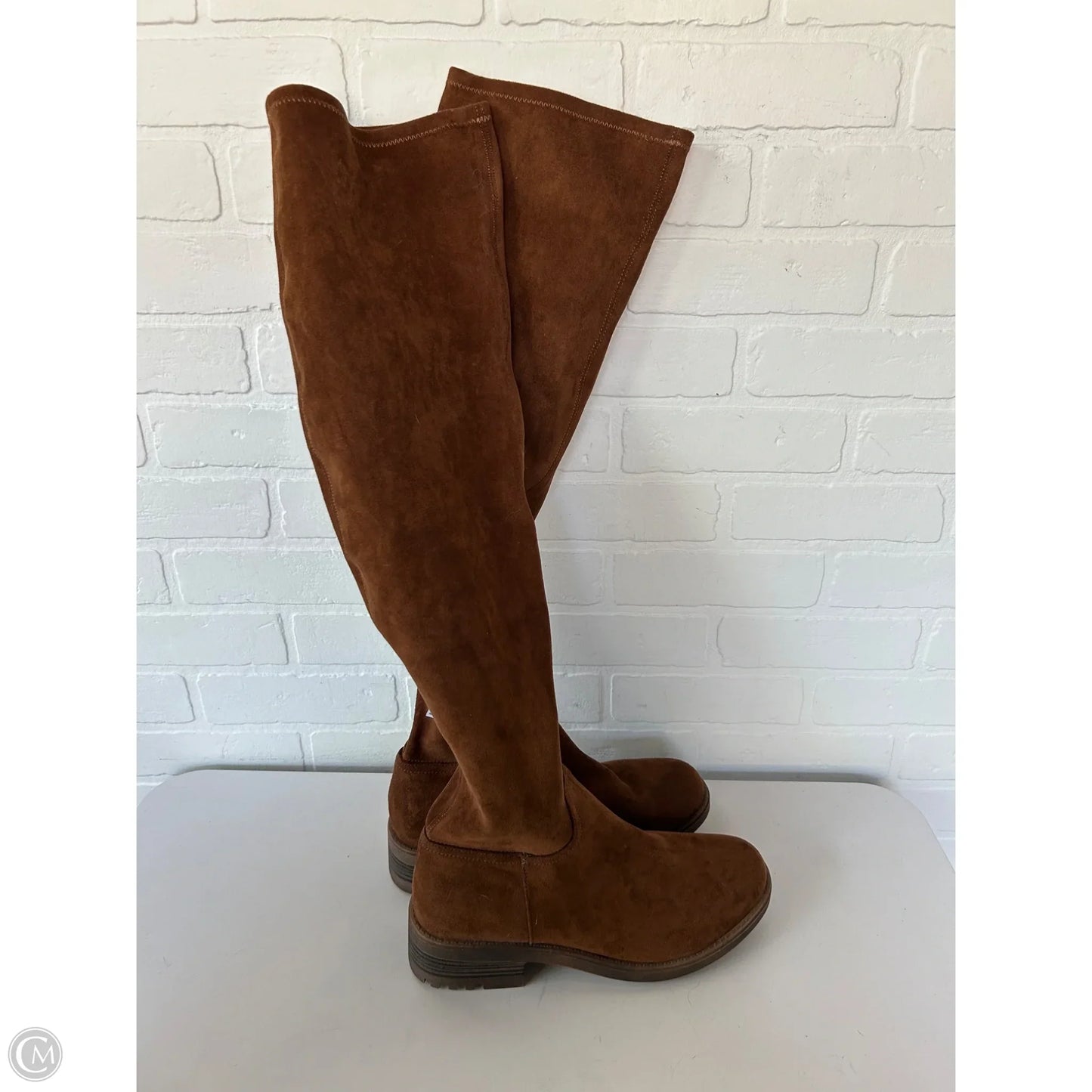Boots Knee Flats By Life Stride In Brown, Size: 11