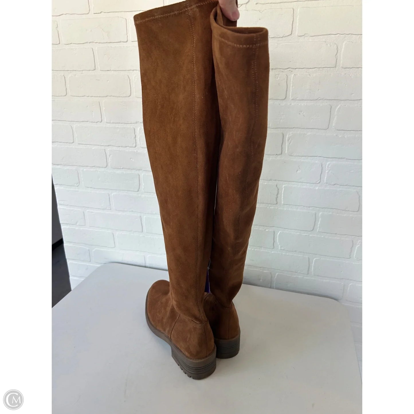 Boots Knee Flats By Life Stride In Brown, Size: 11