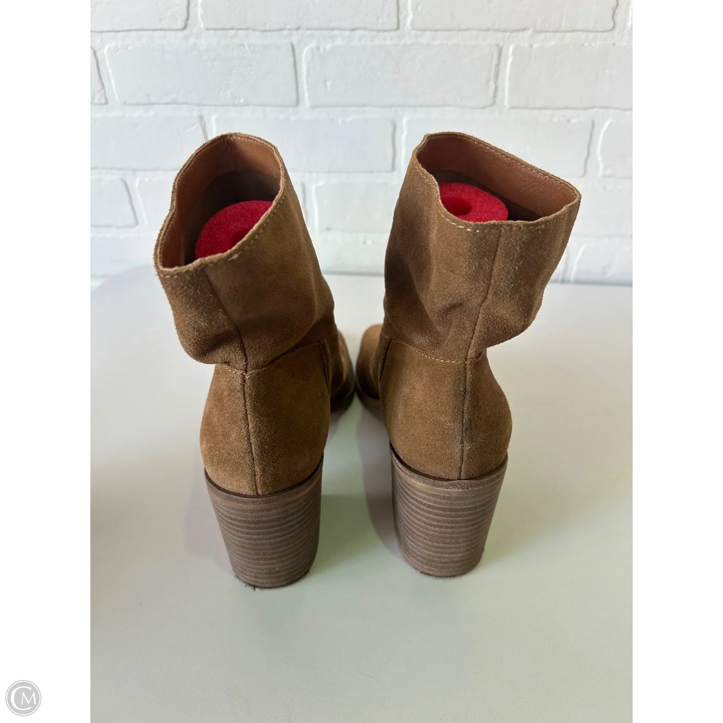 Sandals Heels Block By Lucky Brand In Tan, Size: 11