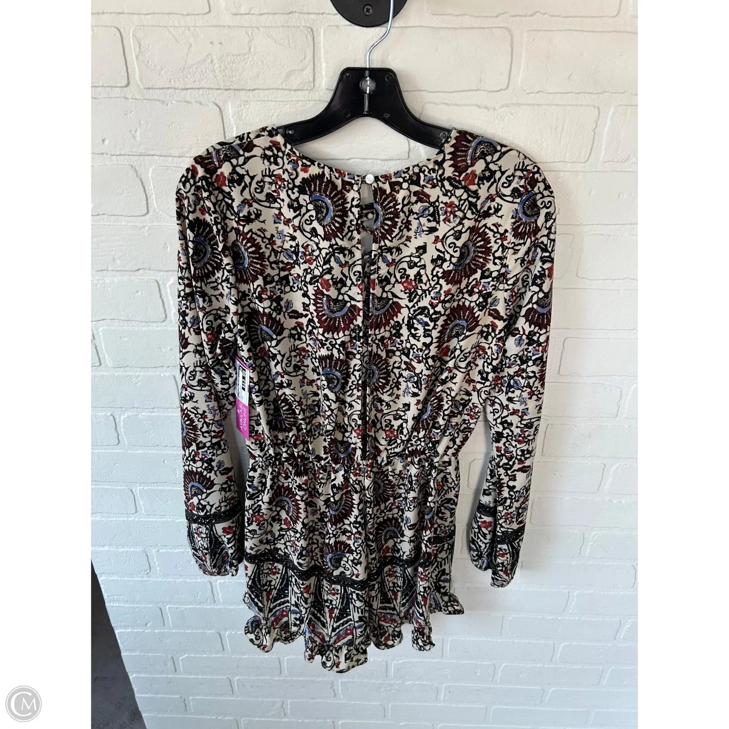 Romper By Clothes Mentor In Brown & Orange, Size: M