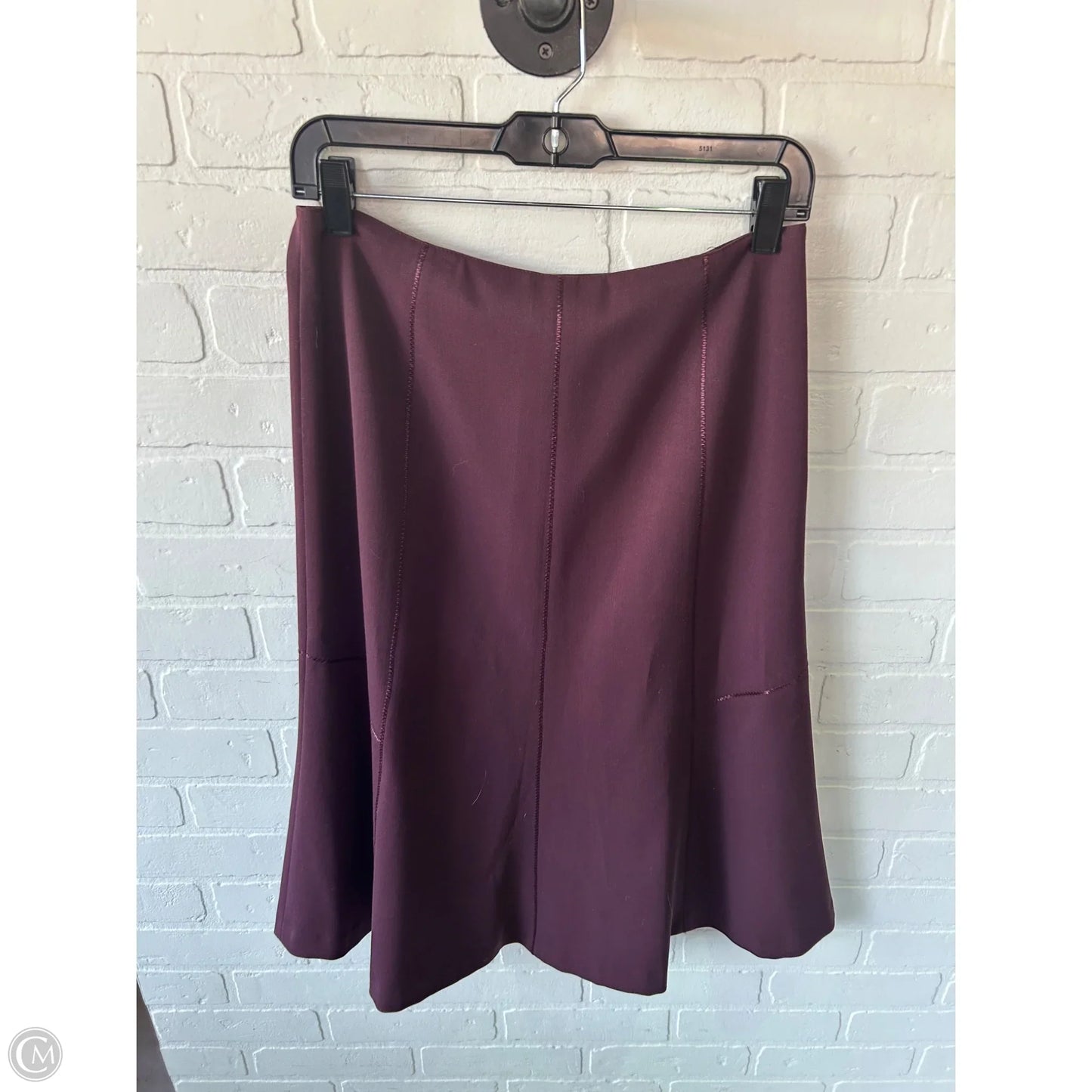 Skirt Midi By Casual Corner In Purple, Size: 6