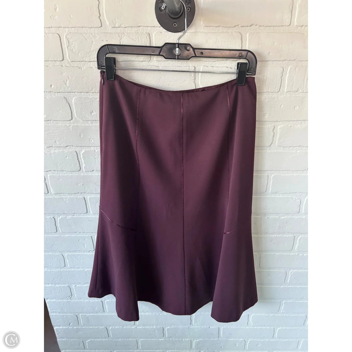 Skirt Midi By Casual Corner In Purple, Size: 6