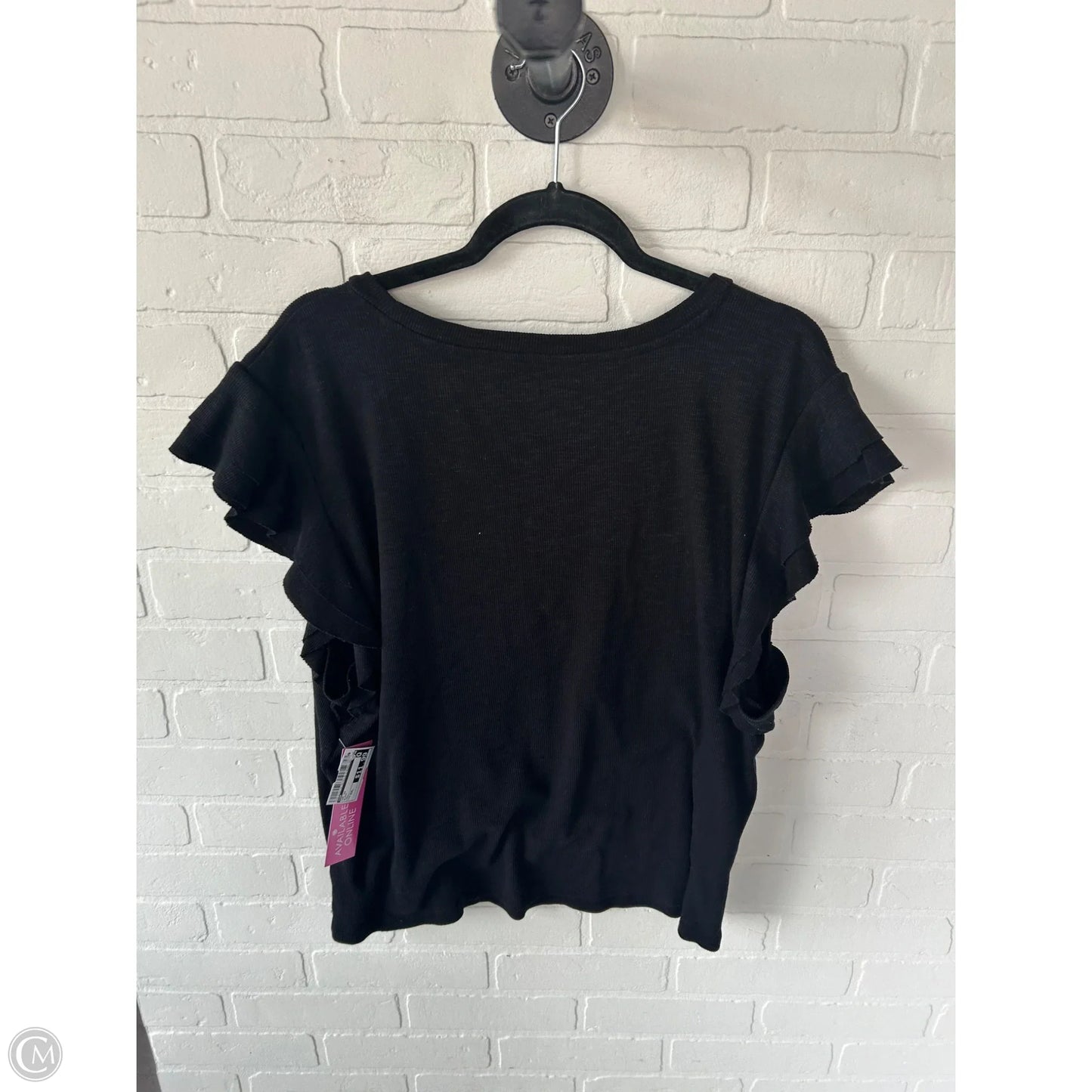 Top Short Sleeve By Gap In Black, Size: Xxl