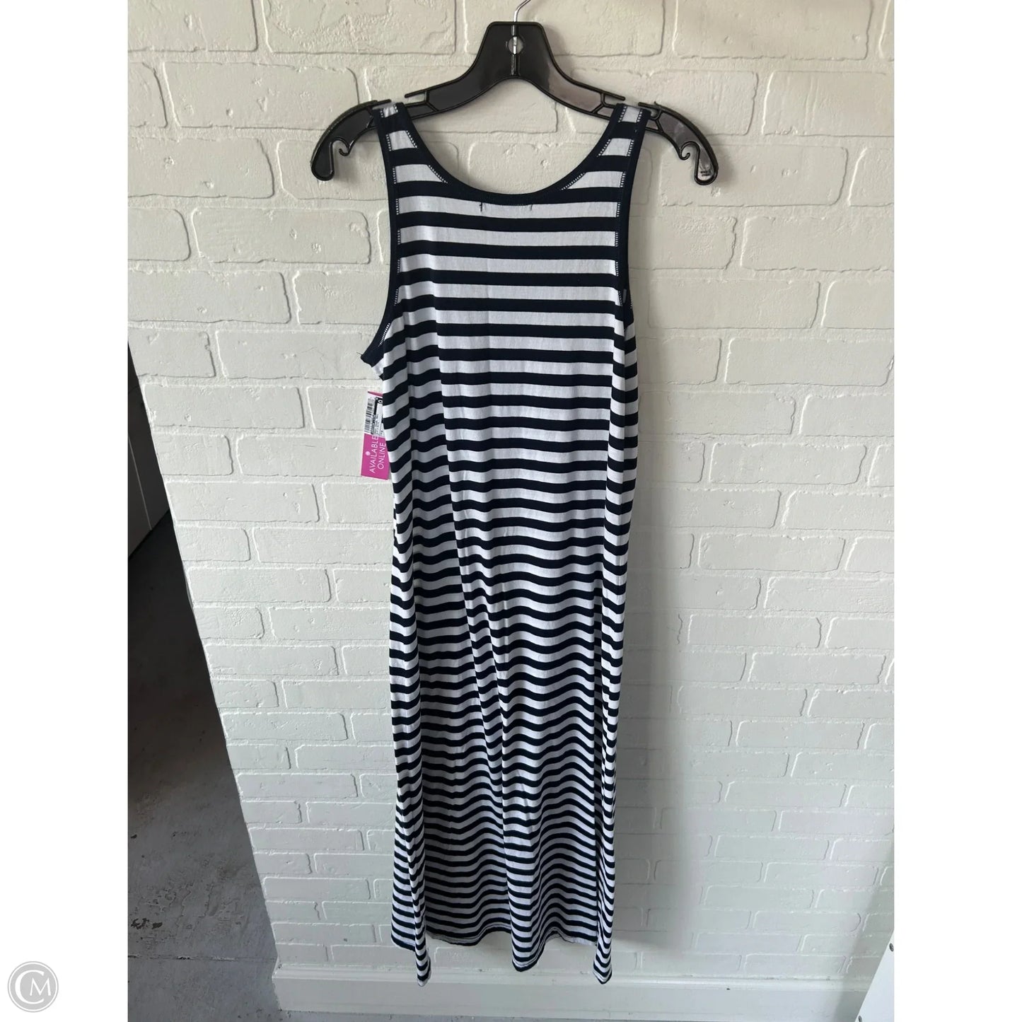 Dress Casual Maxi By American Living In Blue & White, Size: M
