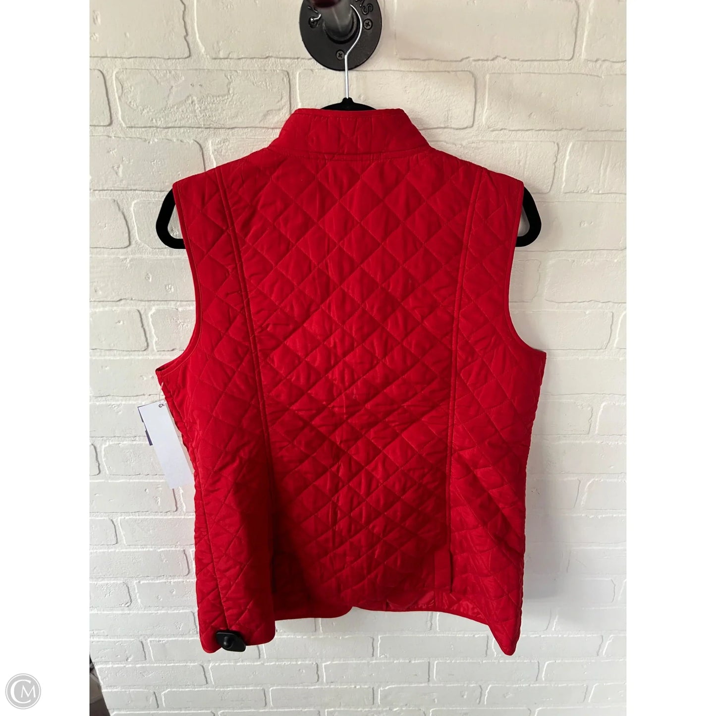 Vest Puffer & Quilted By J. Jill In Red, Size: L