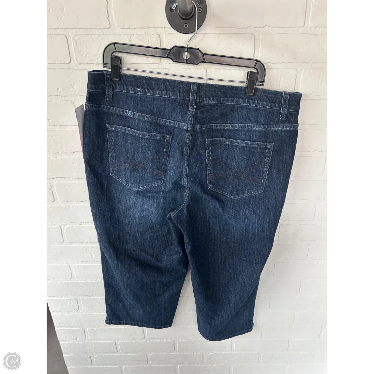 Capris By Cj Banks In Blue Denim, Size: 16