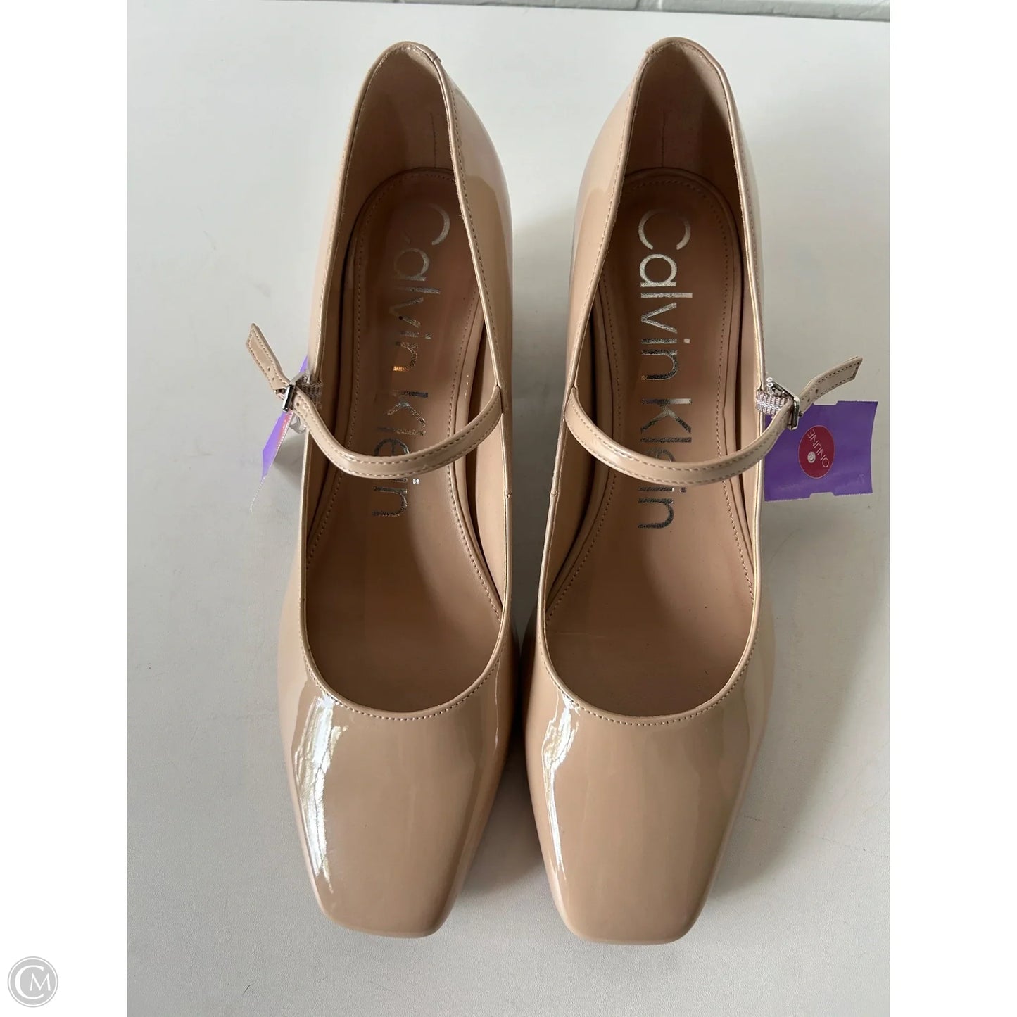 Shoes Heels Block By Calvin Klein In Tan, Size: 10