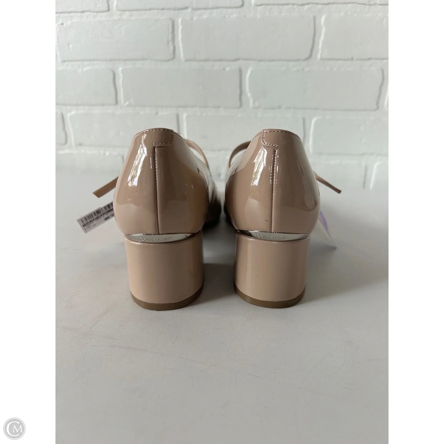 Shoes Heels Block By Calvin Klein In Tan, Size: 10