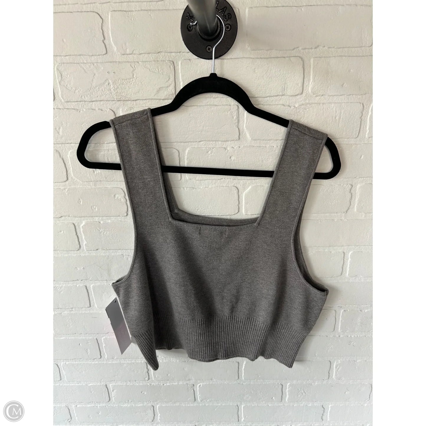 Top Sleeveless By H&m In Grey, Size: Xxl