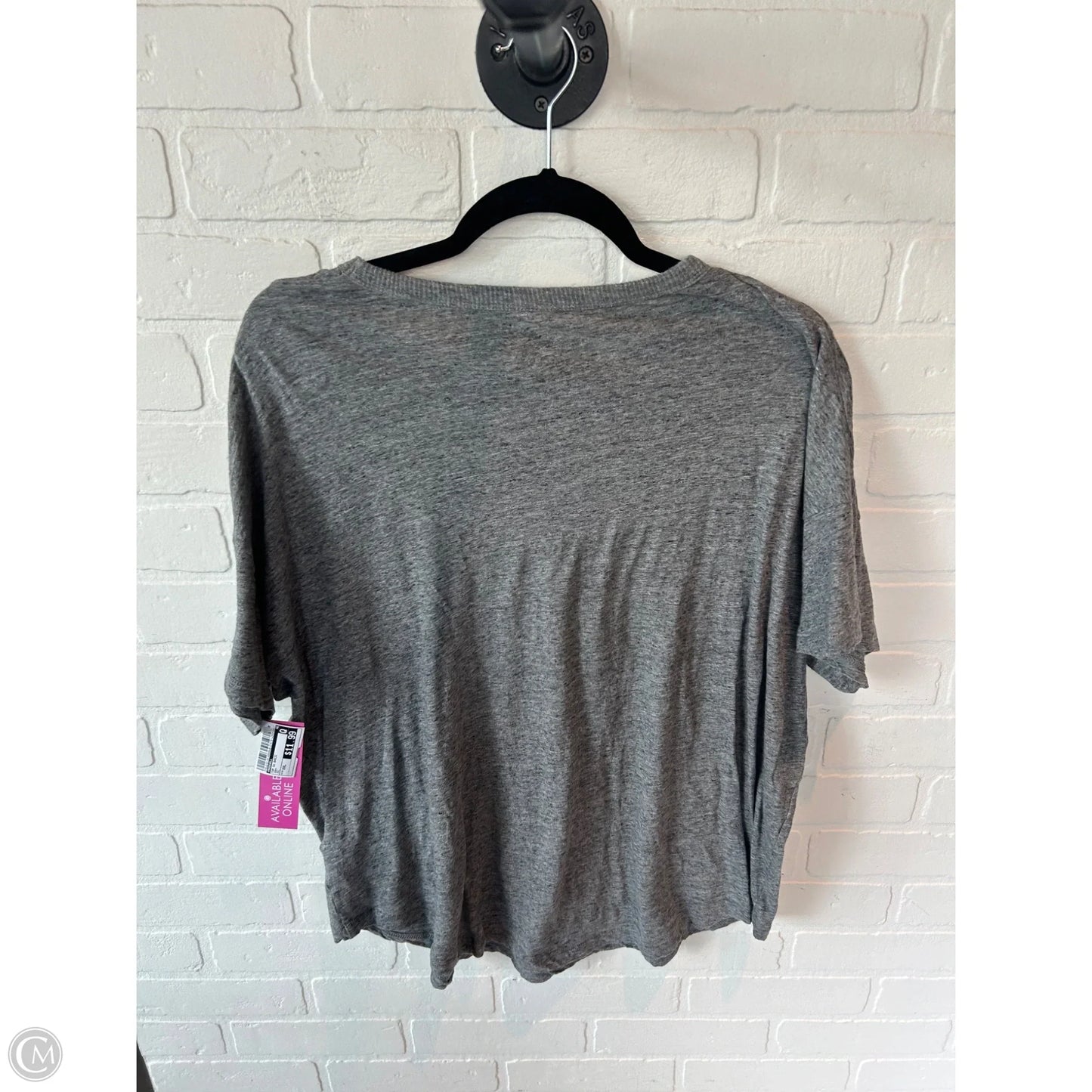 Top Short Sleeve Basic By Madewell In Grey, Size: Xxl