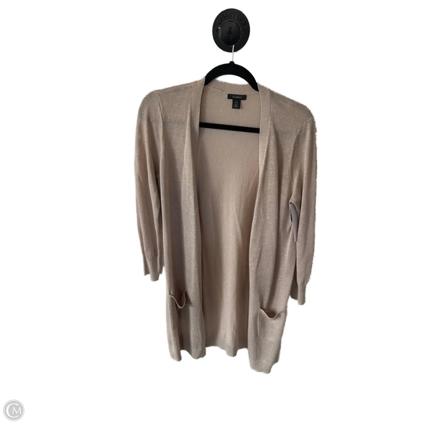 Sweater Cardigan By Halogen In Tan, Size: Sp