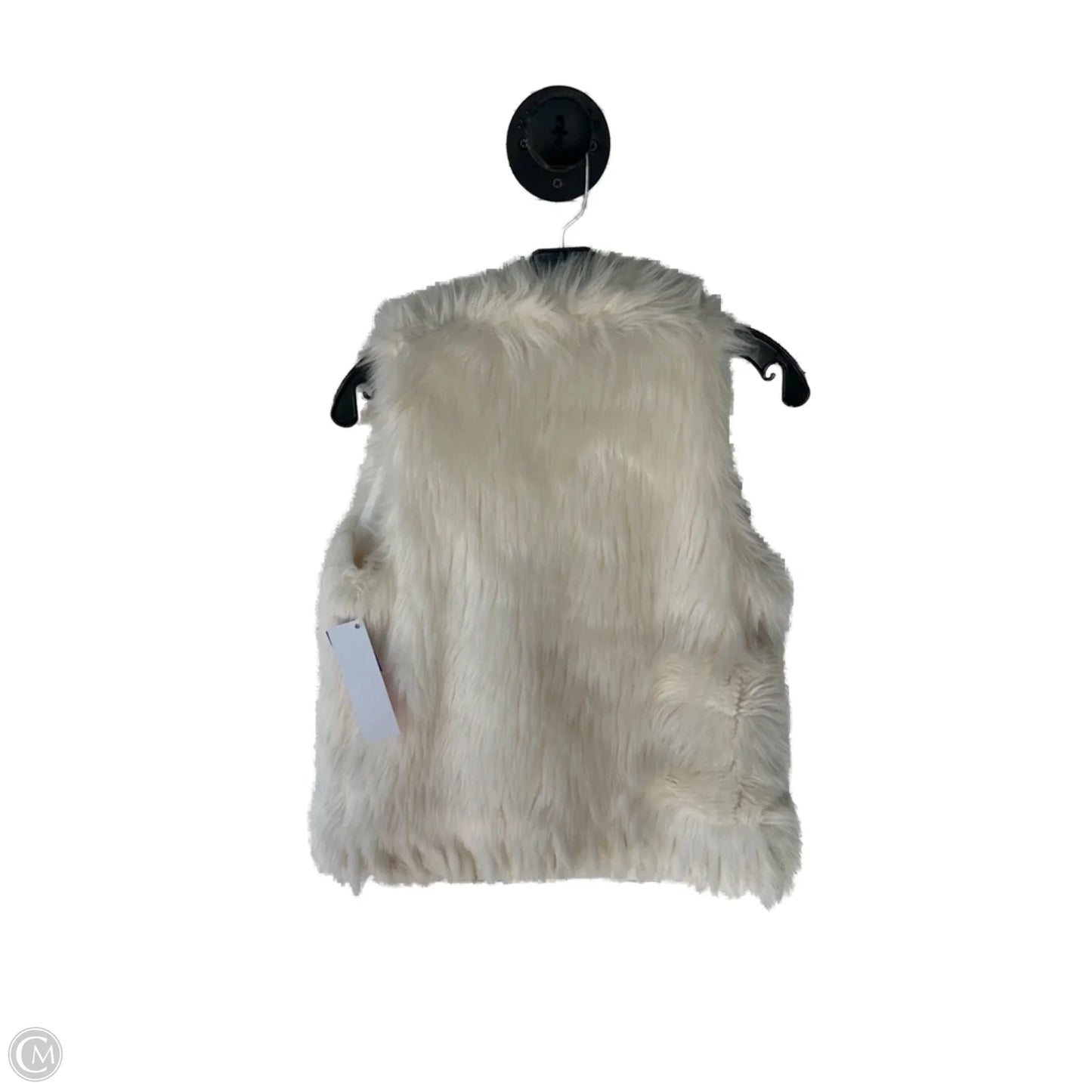 Vest Faux Fur & Sherpa By Clothes Mentor In Cream, Size: S