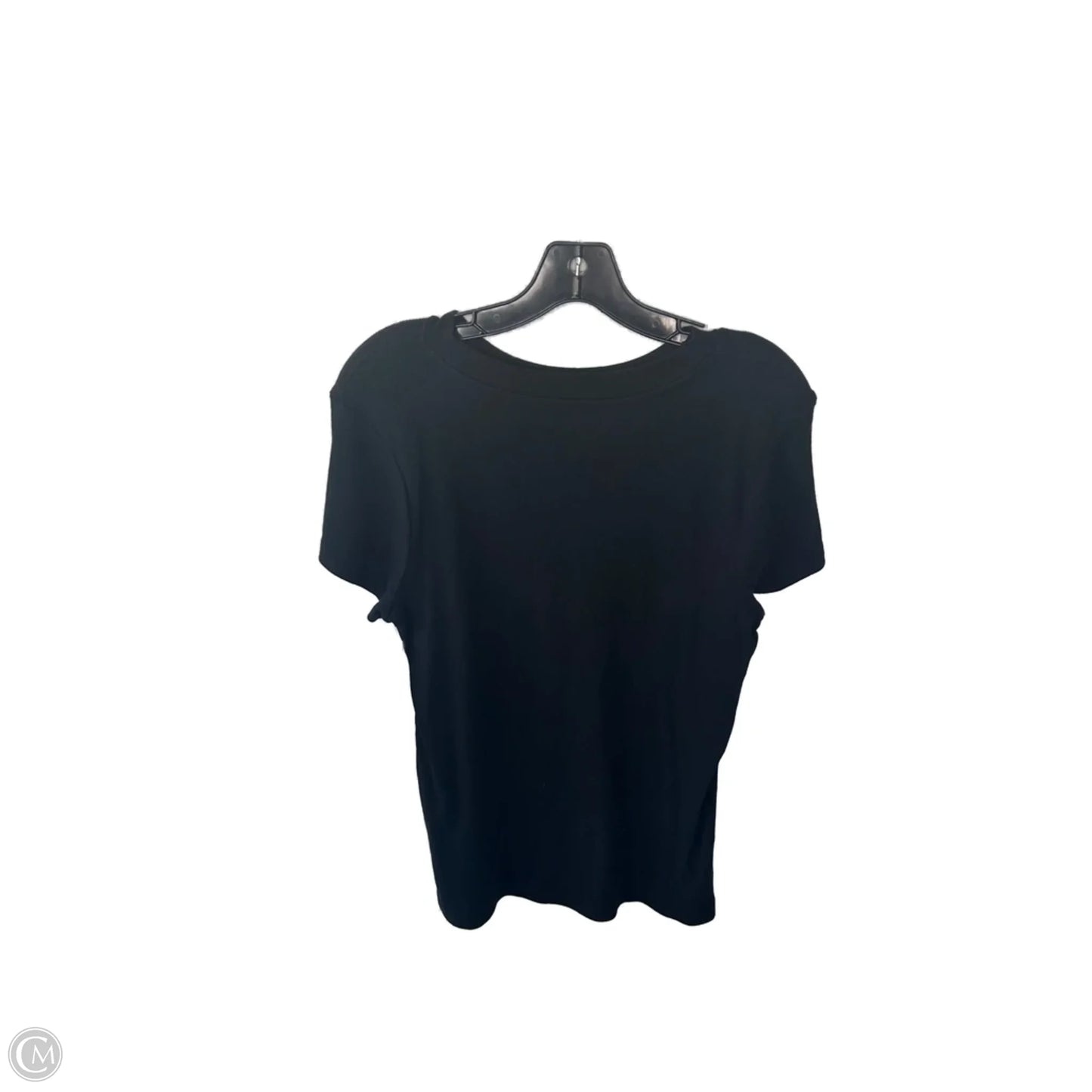 Top Short Sleeve Basic By A New Day In Black, Size: Xxl