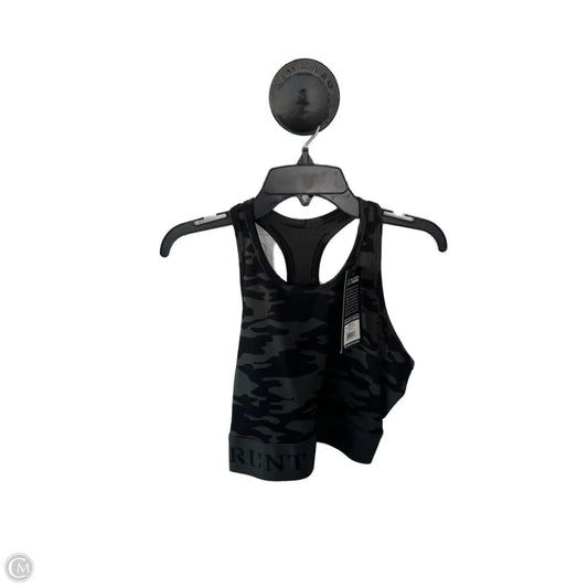 Athletic Bra By Clothes Mentor In Black & Grey, Size: Xl