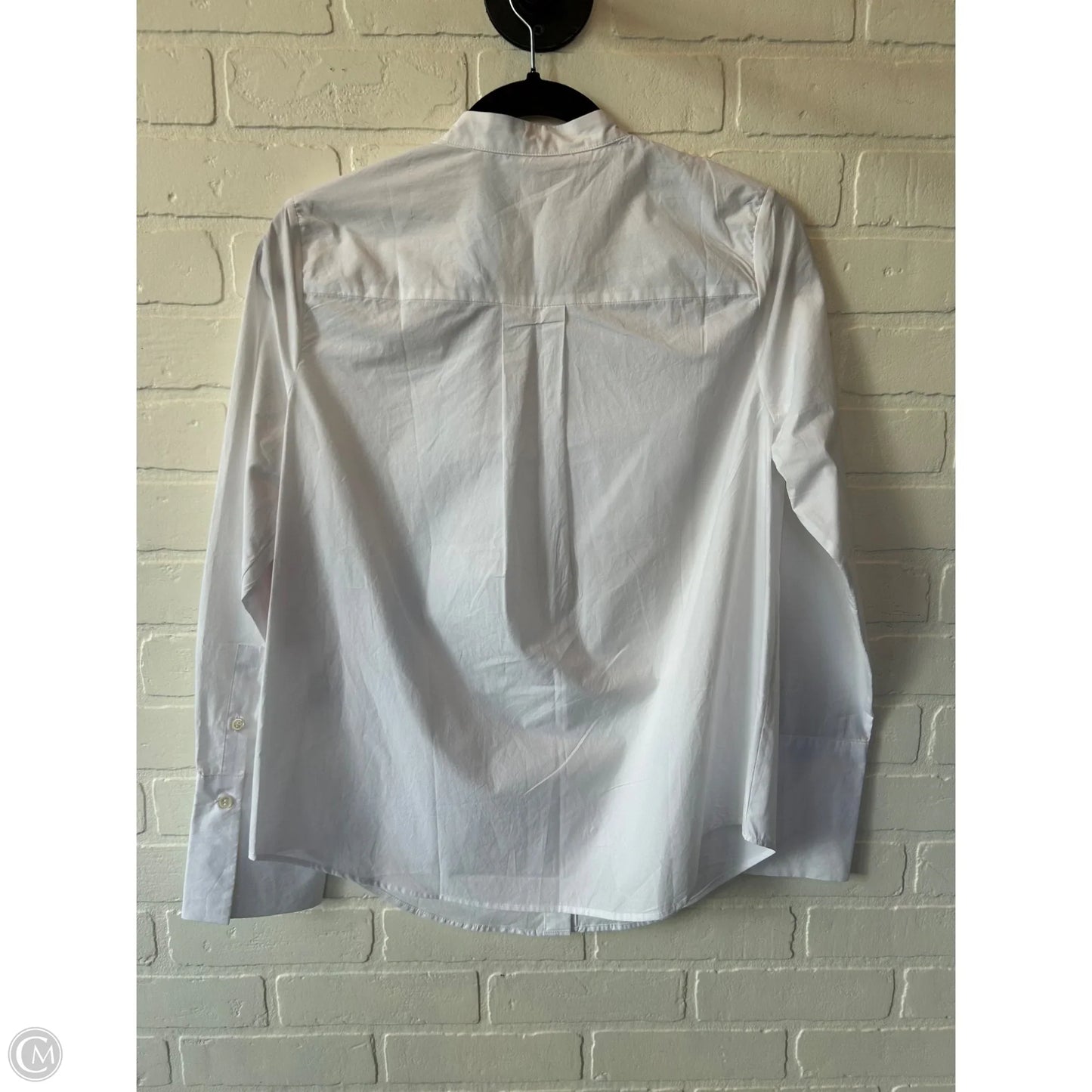 Top Long Sleeve By Banana Republic In White, Size: S