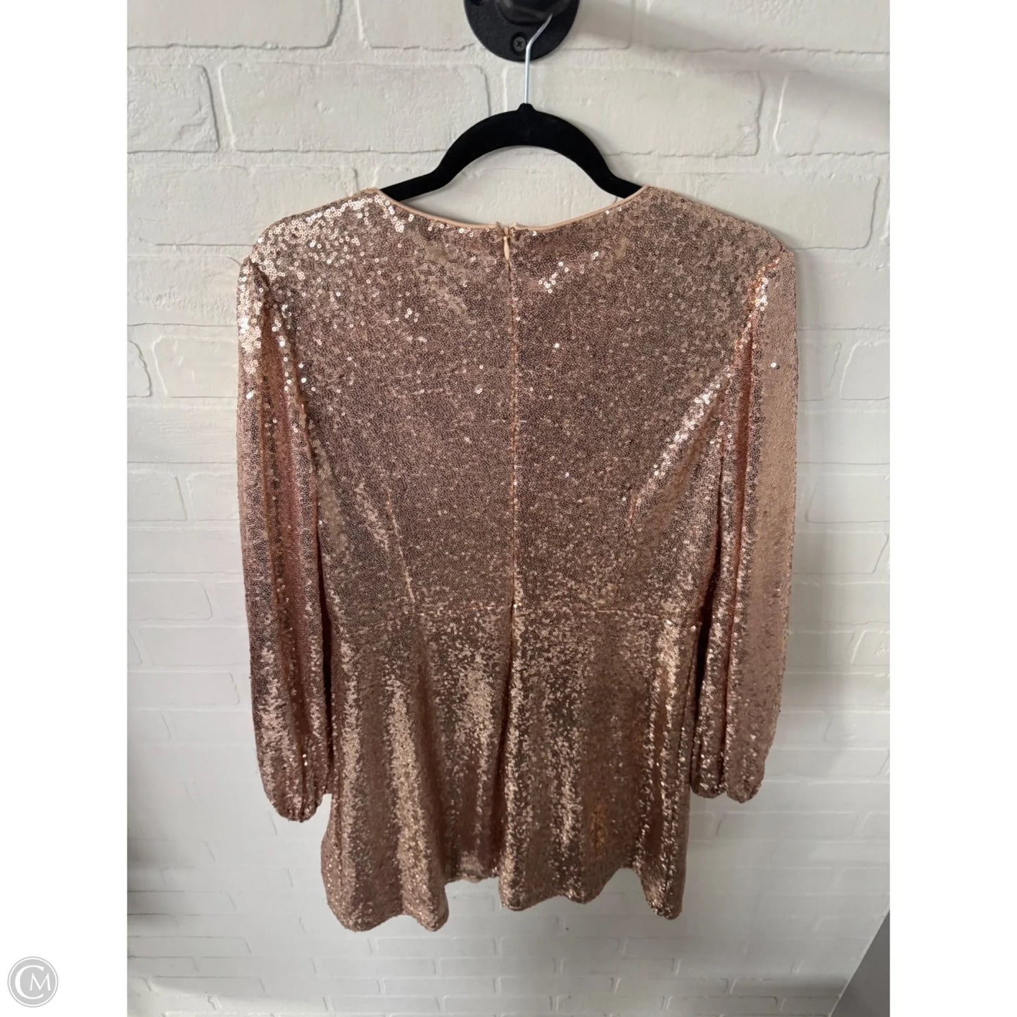 Dress Party Short By Boohoo Boutique In Rose Gold, Size: L