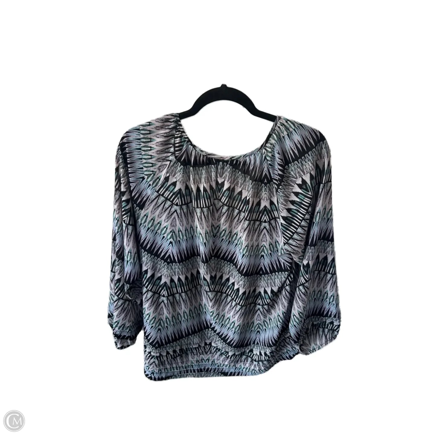 Top Long Sleeve By Sanctuary In Black & Blue, Size: L