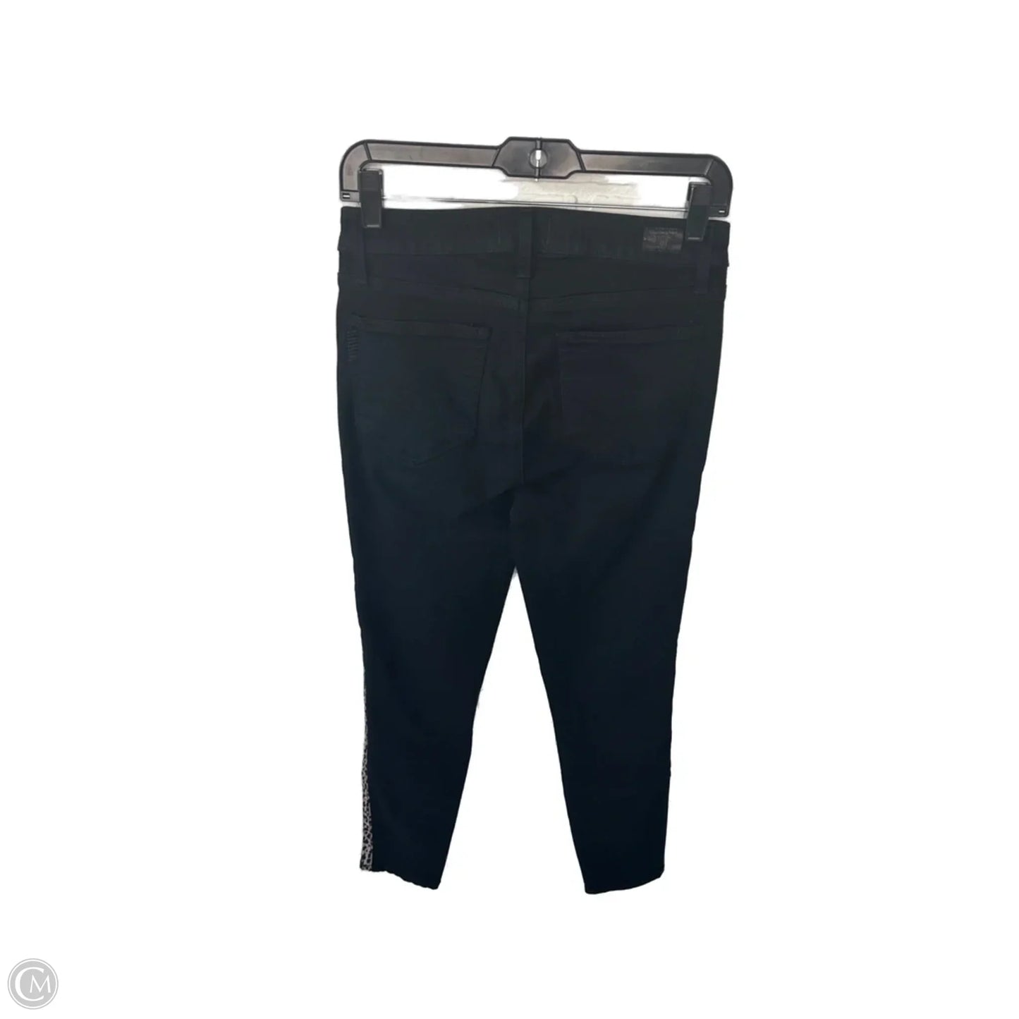Jeans Skinny By Paige In Black Denim, Size: 4