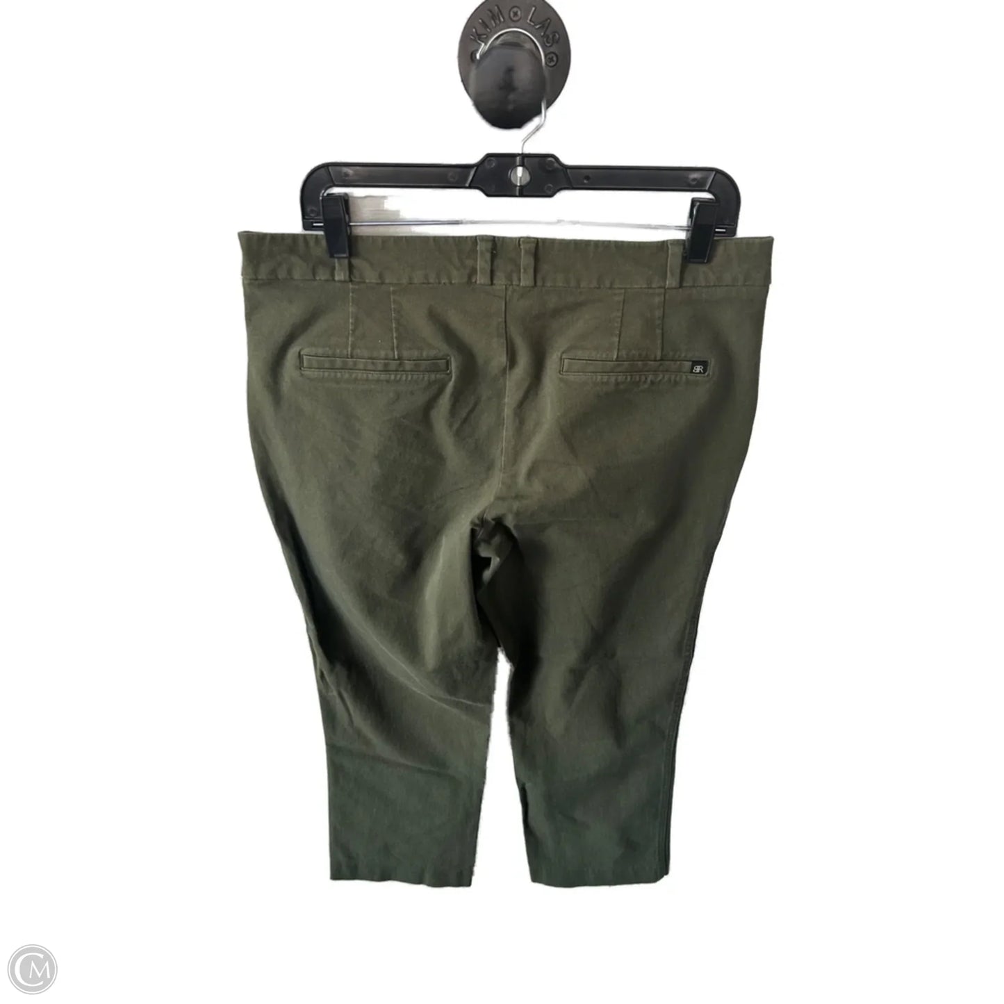 Pants Cropped By Banana Republic In Green, Size: 10