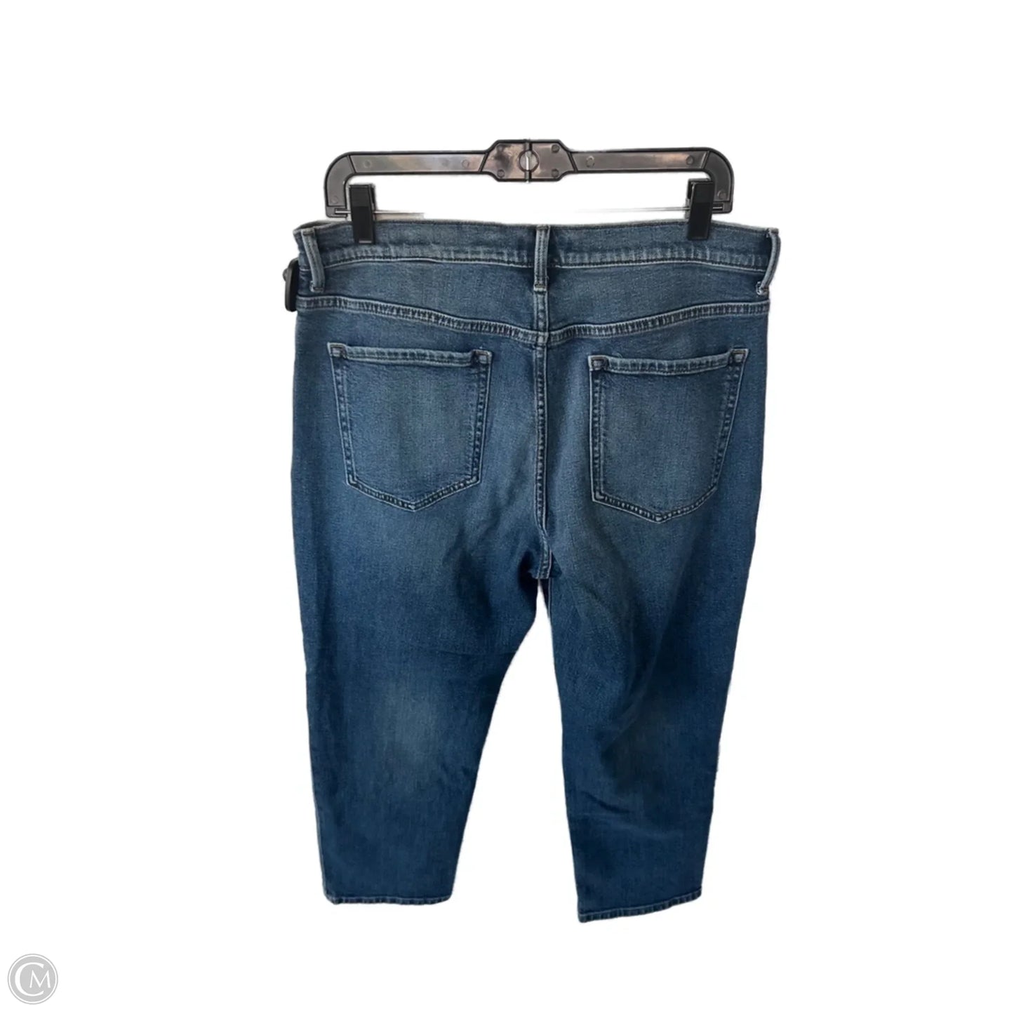 Jeans Straight By Banana Republic In Blue Denim, Size: 14