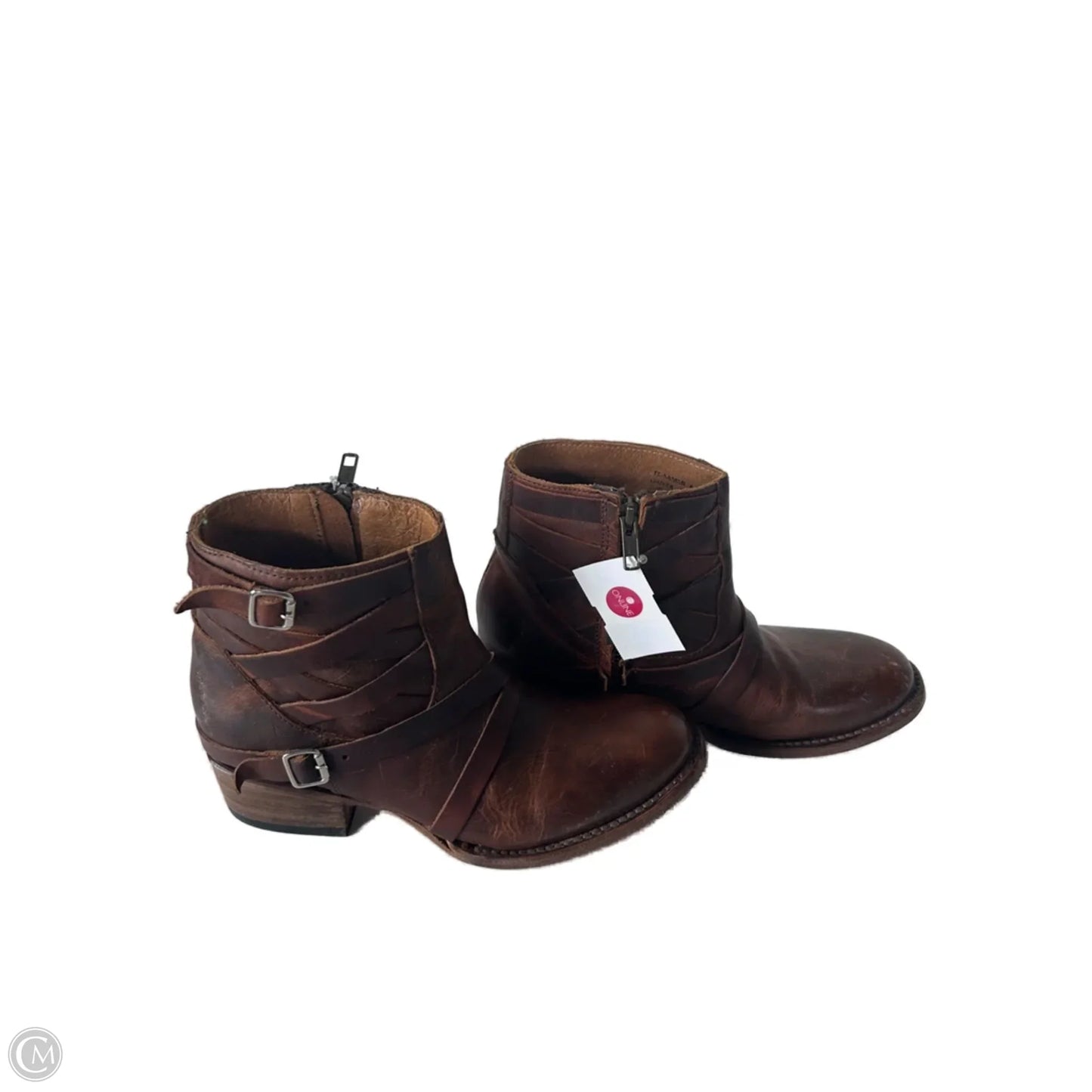 Boots Ankle Flats By Freebird In Brown, Size: 6