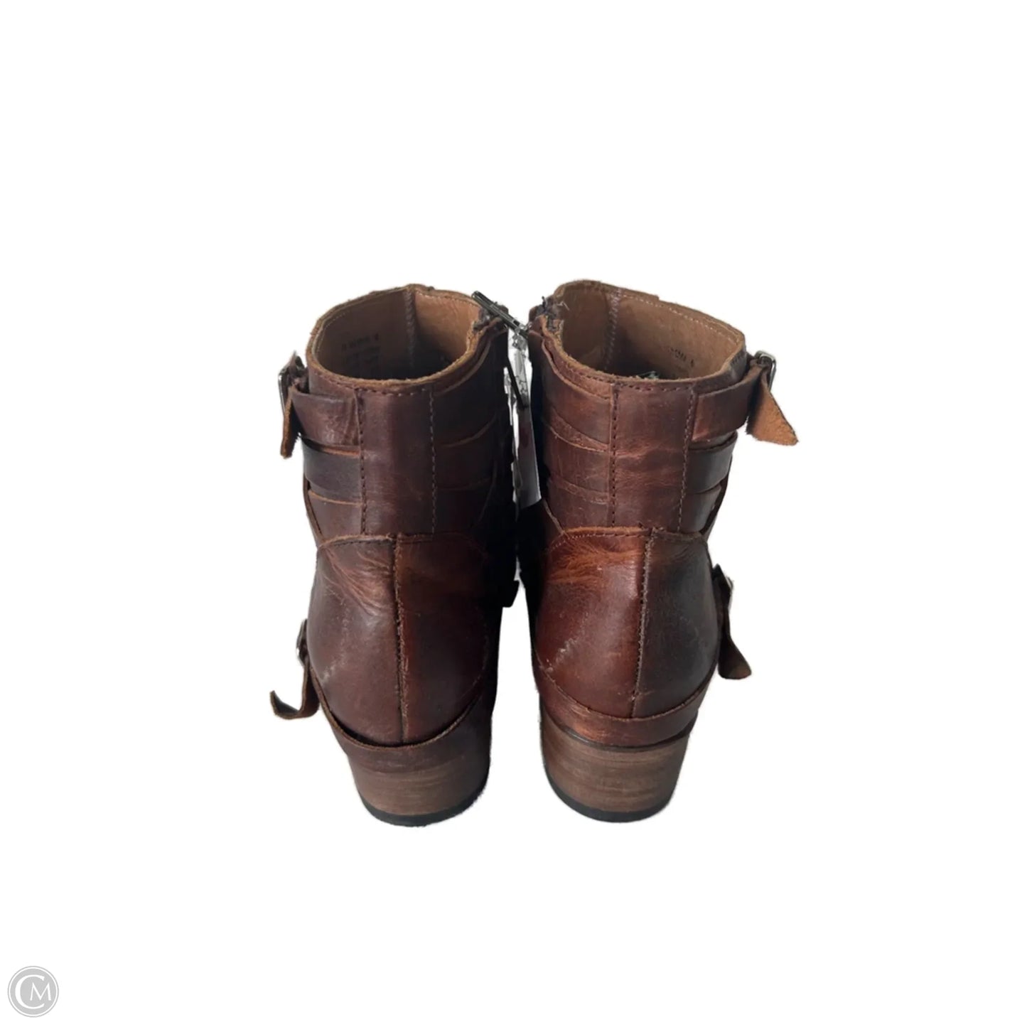 Boots Ankle Flats By Freebird In Brown, Size: 6