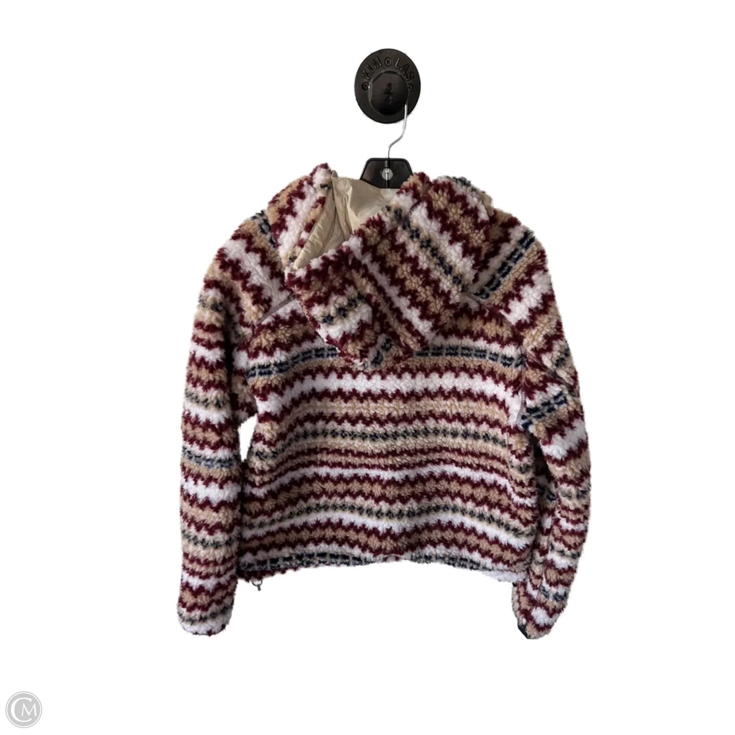 Jacket Faux Fur & Sherpa By Rag And Bone In Red & Tan, Size: M