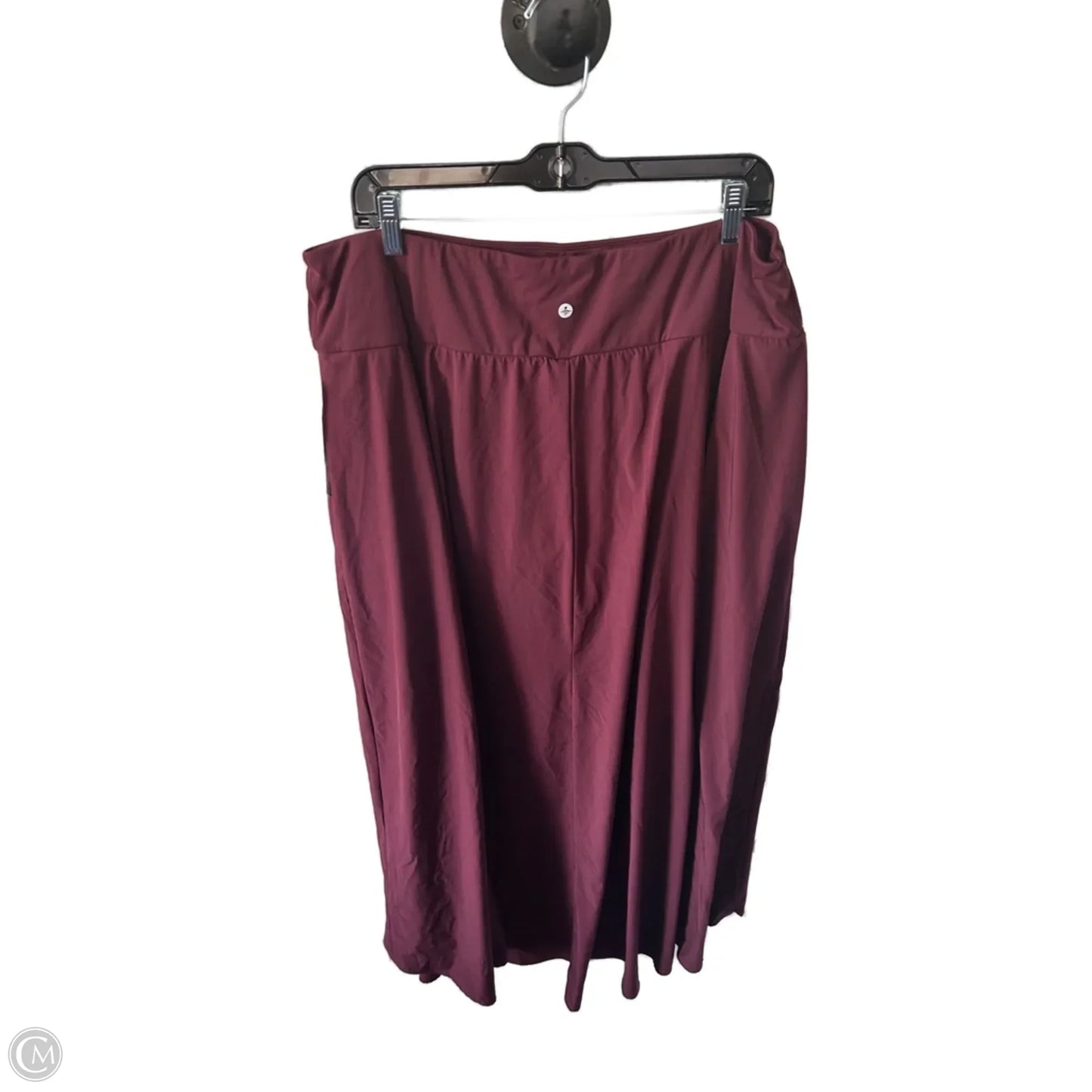 Skirt Maxi By Clothes Mentor In Maroon, Size: 18