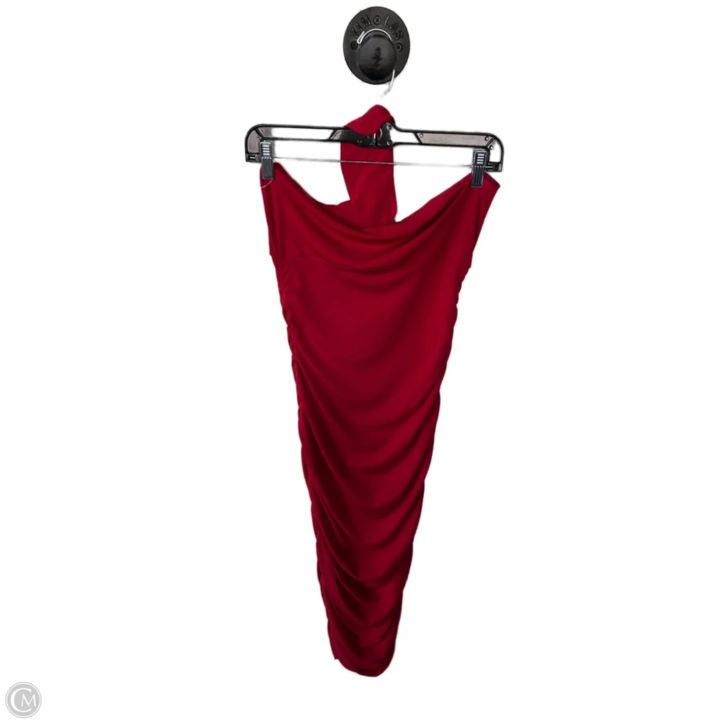 Dress Party Midi By Clothes Mentor In Red, Size: L