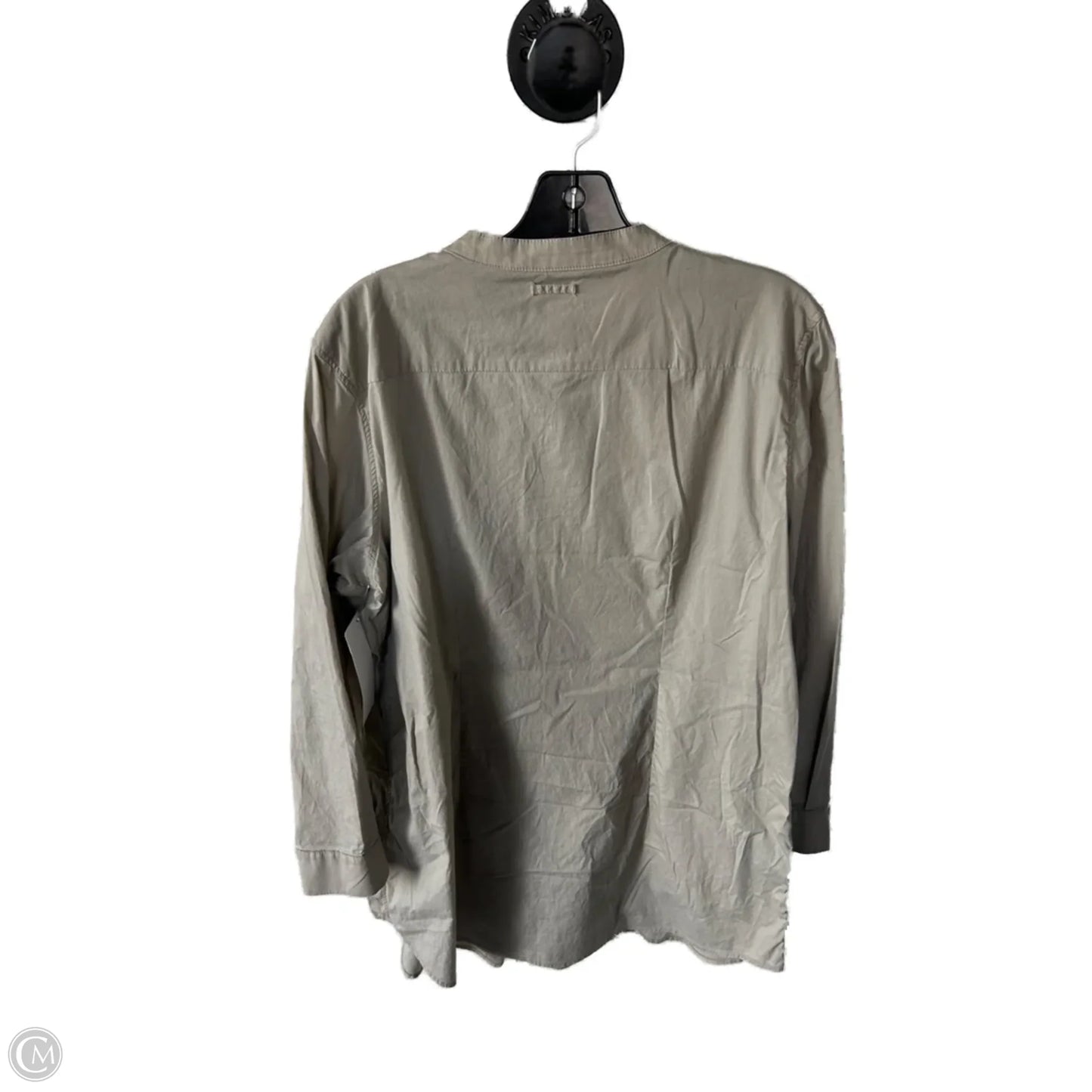 Tunic Long Sleeve By Chicos In Tan, Size: L