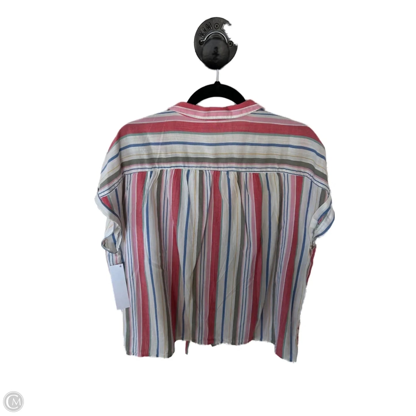 Top Short Sleeve By Old Navy In Red & White, Size: Xl