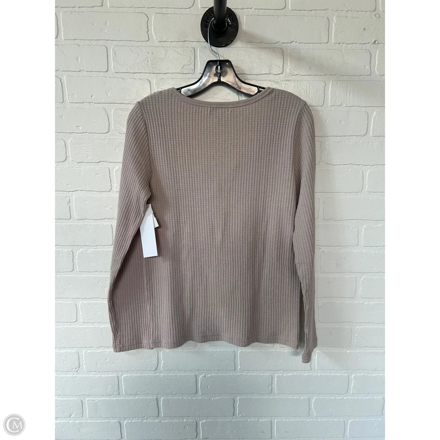 Top Long Sleeve By Z Supply In Tan, Size: M