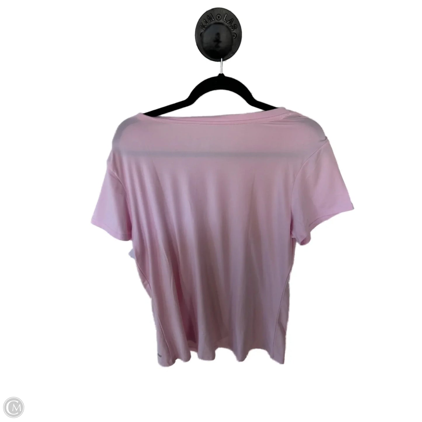 Athletic Top Short Sleeve By Amazon Essentials In Pink, Size: L