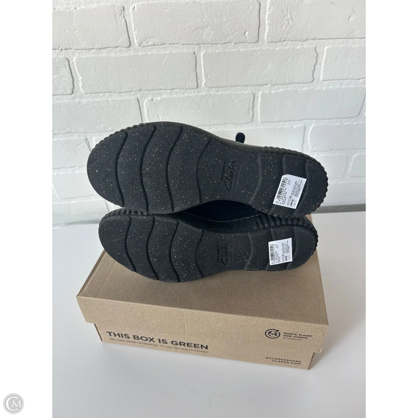 Boots Ankle Flats By Clarks In Black, Size: 7