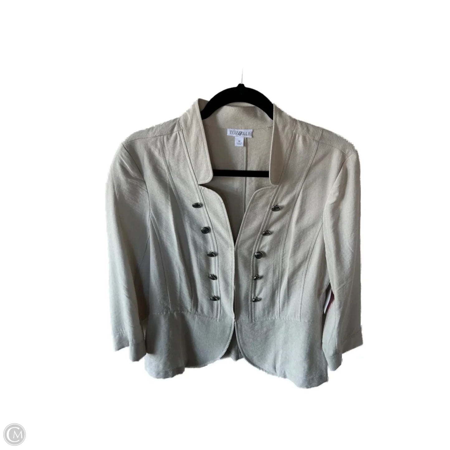Blazer By Roz And Ali In Tan, Size: M