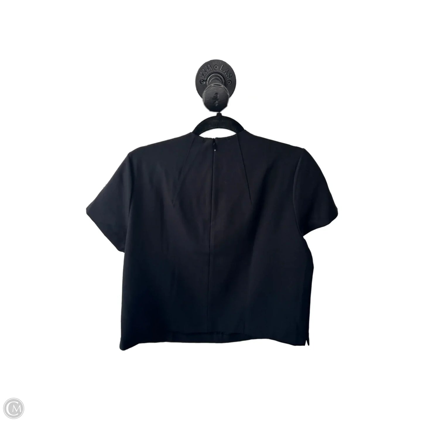 Top Short Sleeve By Spanx In Black, Size: L